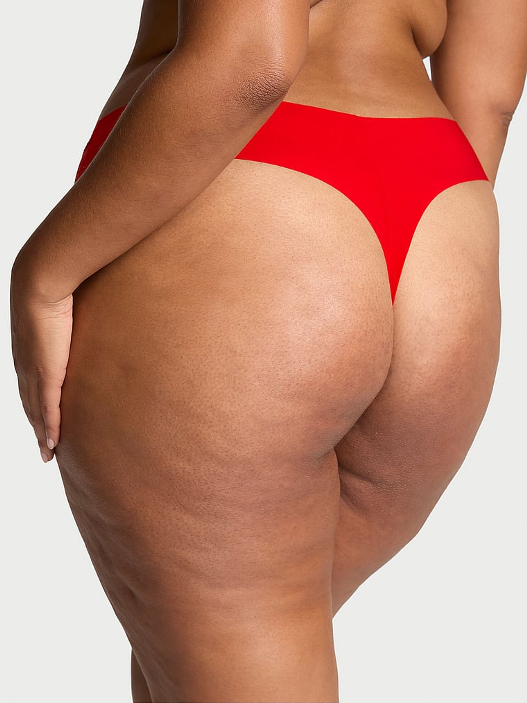 Lipstick Red Lace Waist Thong Knickers - Image 2 of 3