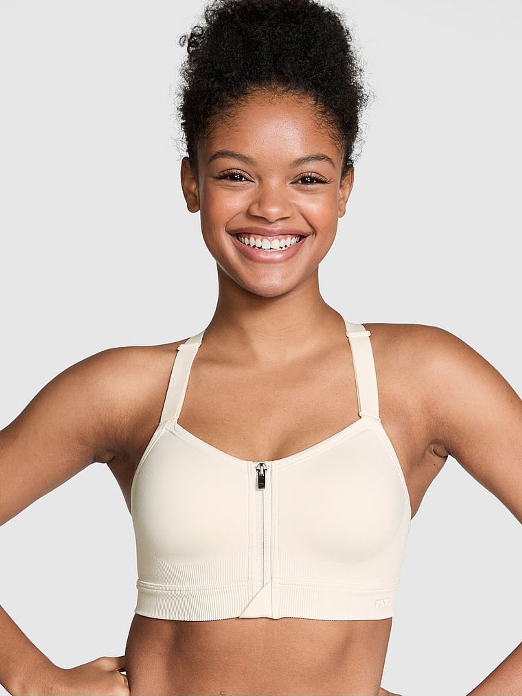 White Shell Sports Bra - Image 1 of 3