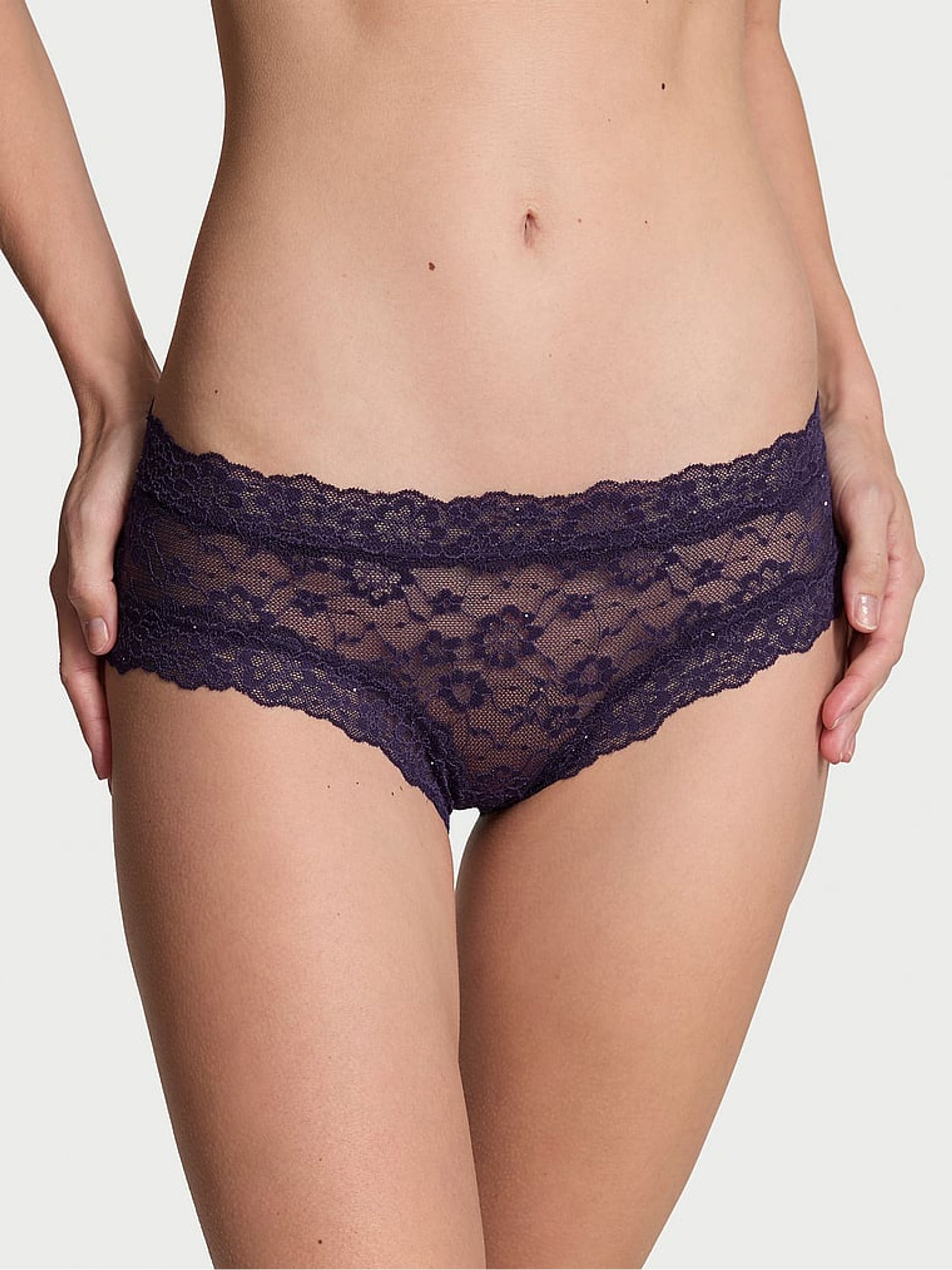Stained Glass Purple Sequins Cheeky Knickers - Image 1 of 1