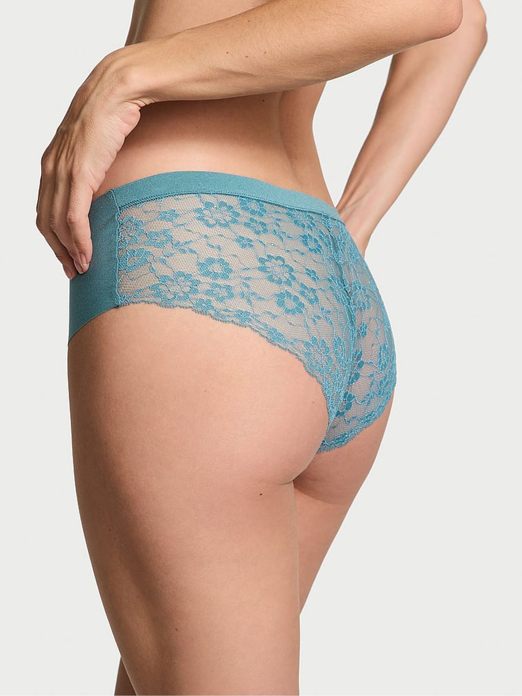 French Sage Green Cheeky Knickers - Image 2 of 3