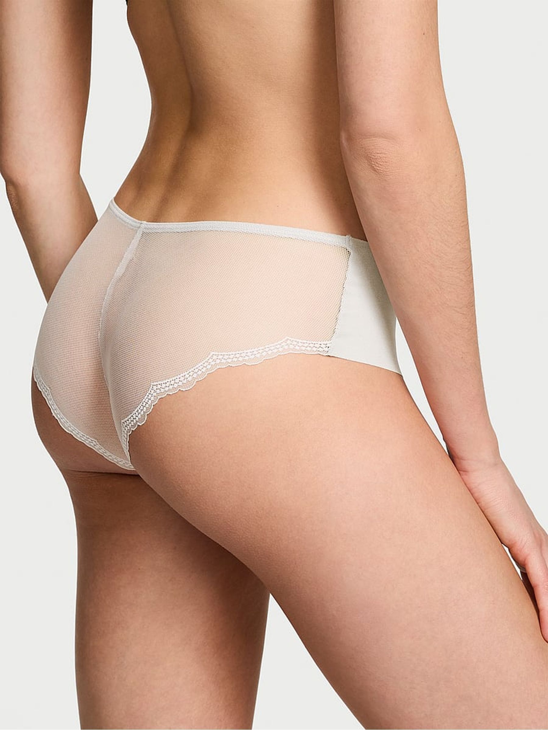 Silver Pearl Grey Cheeky Knickers - Image 2 of 3