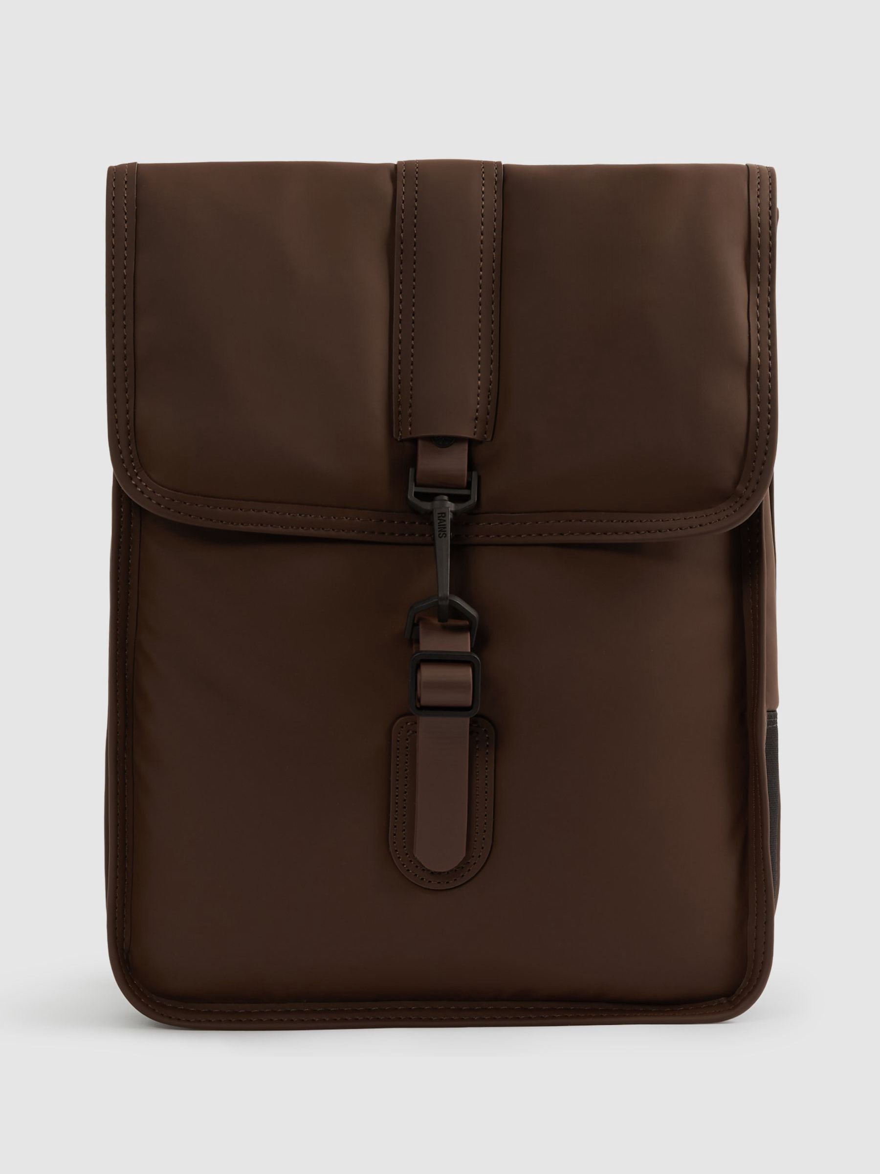 Rains Padded-Shell Backpack in Chocolate - Image 1 of 5