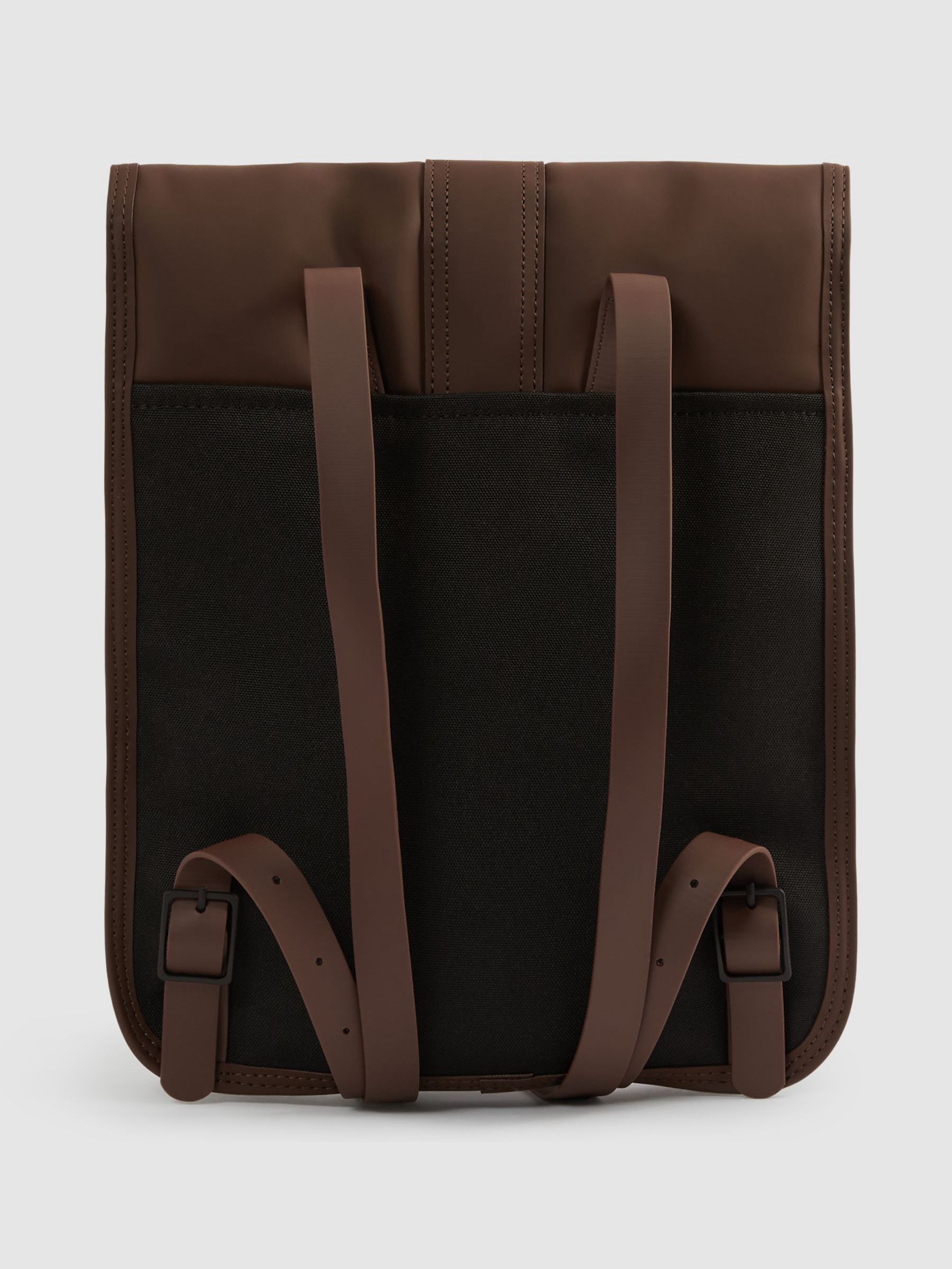 Rains Padded-Shell Backpack in Chocolate - Image 2 of 5
