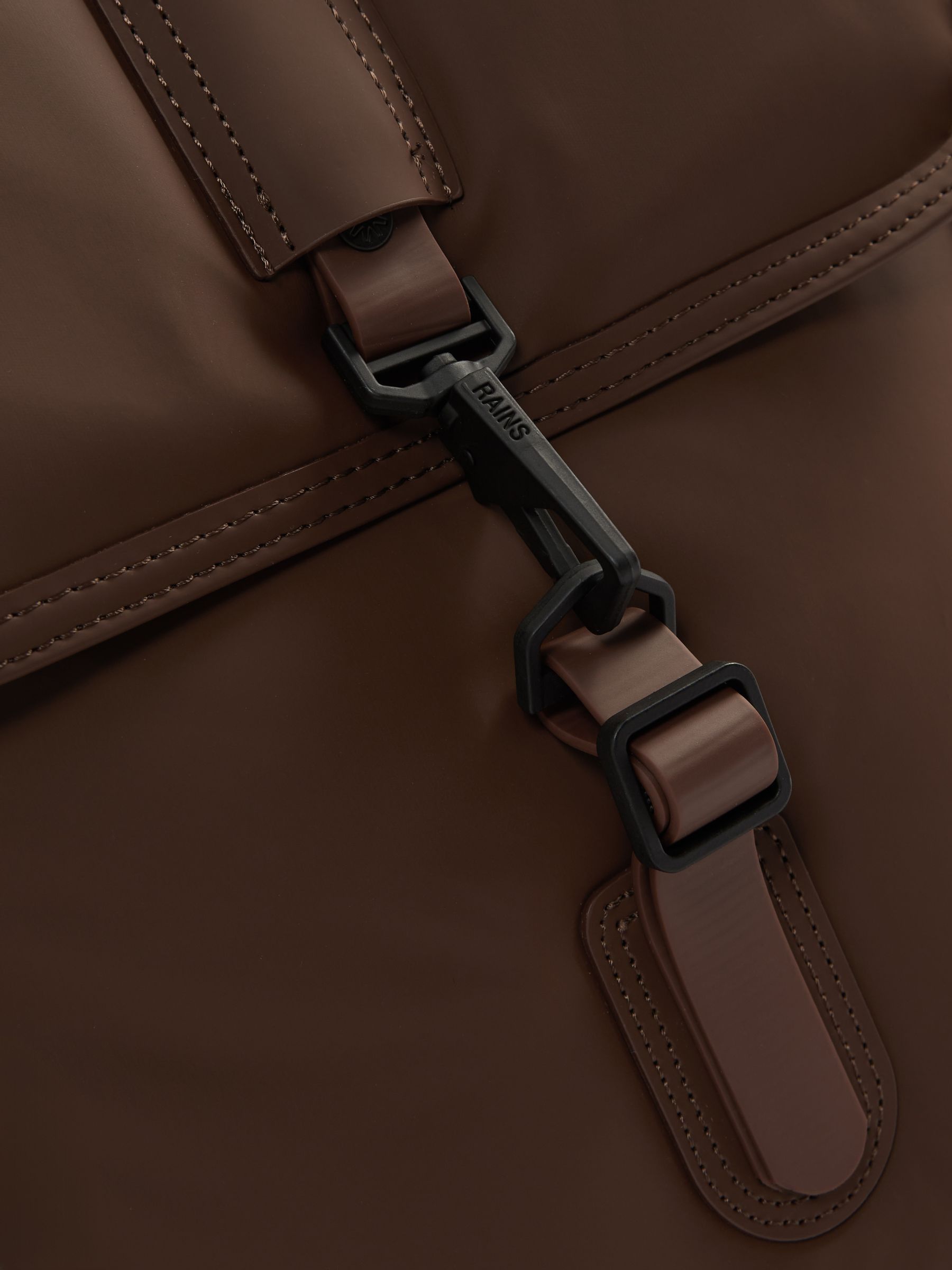 Rains Padded-Shell Backpack in Chocolate - Image 4 of 5