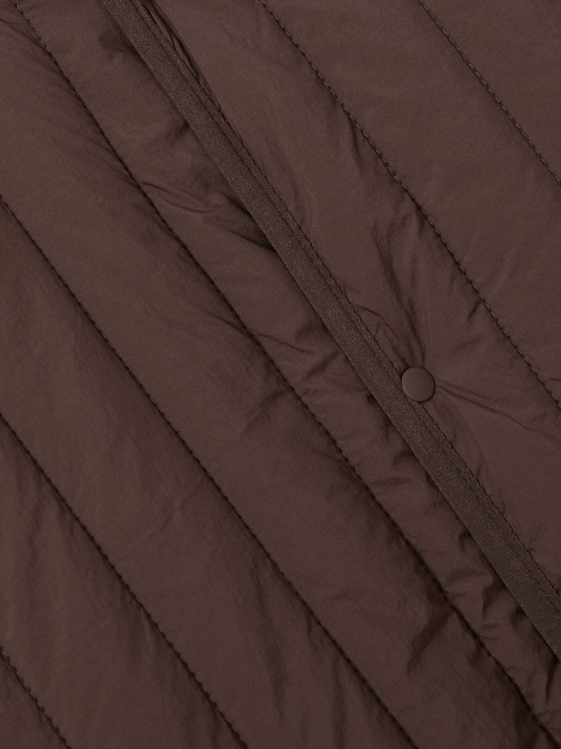 Rains Quilted Shell Bomber Jacket in Dark Brown - Image 5 of 5