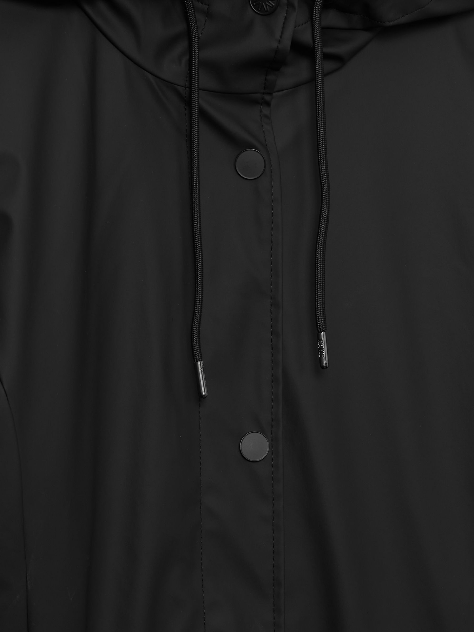 Rains Belted Black Raincoat in Black - Image 6 of 6