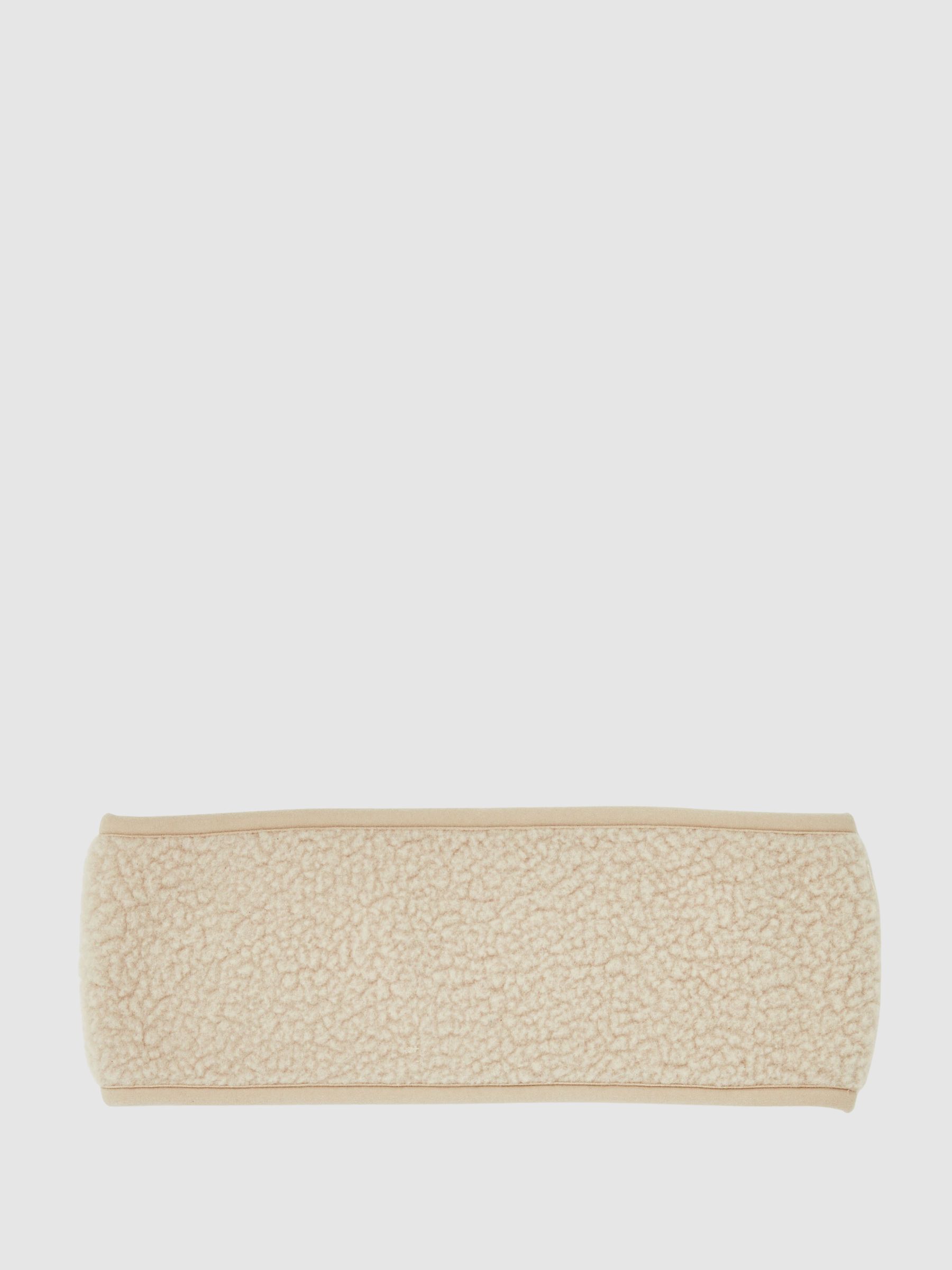 Rains Fleece Headband in Beige - Image 3 of 3