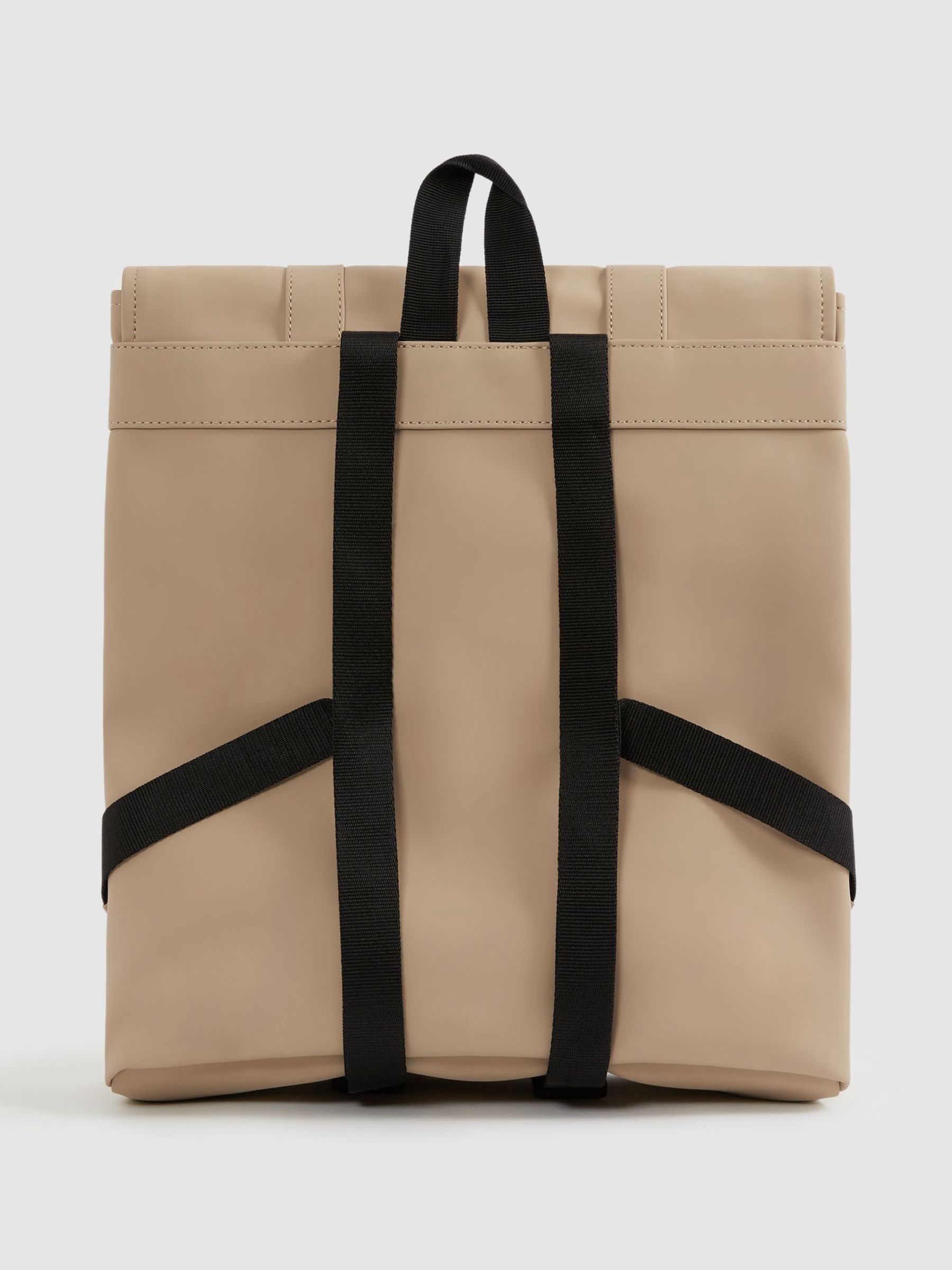 Rains Waterproof Carabiner Clasp Backpack in Sand - Image 3 of 4