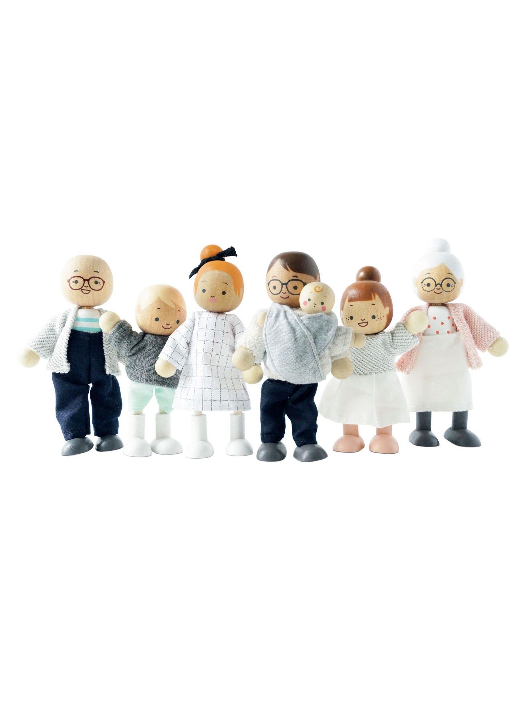 No Colour Dolls House Family - Image 4 of 6