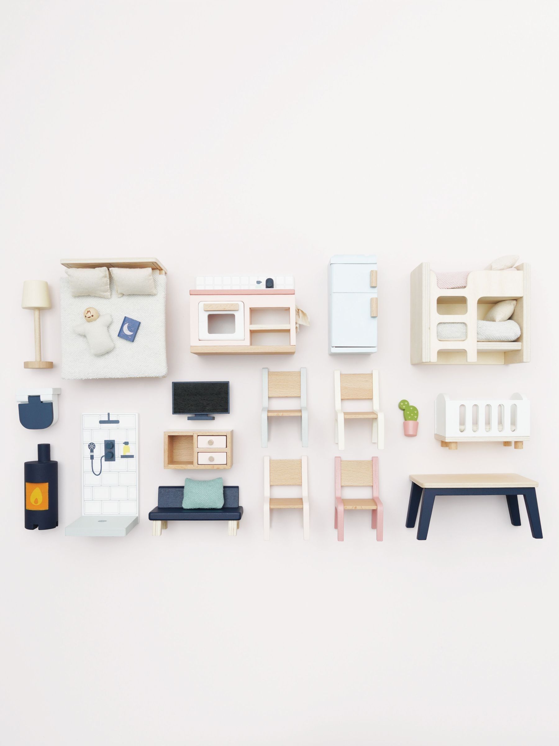 No Colour Complete Dolls House Furniture Set - Image 2 of 6