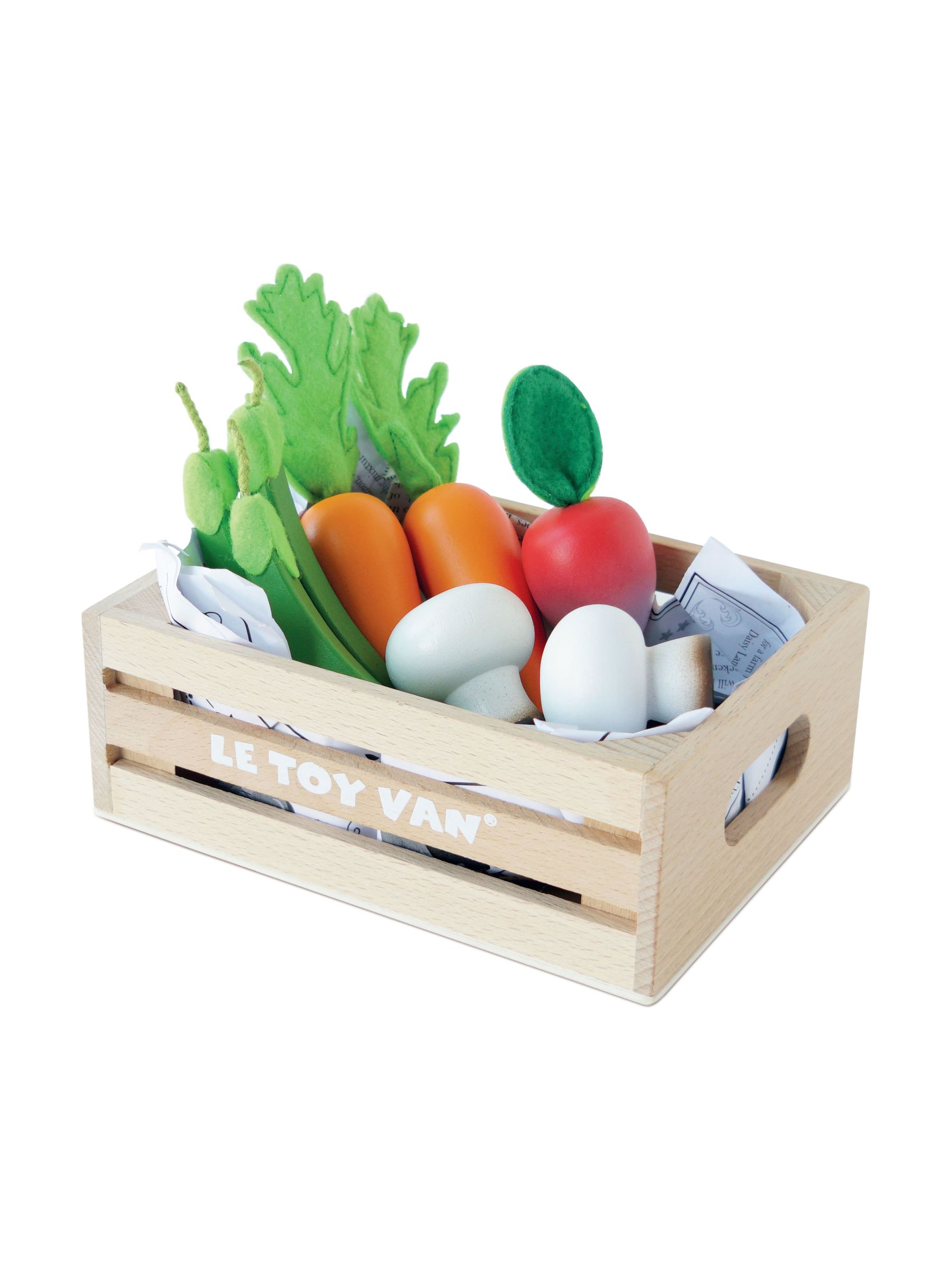 No Colour Harvest Vegetable Wooden Food Crate - Image 1 of 3