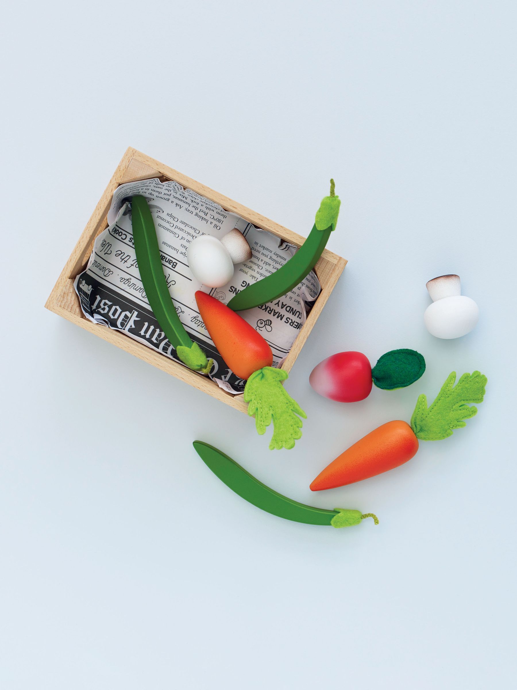 No Colour Harvest Vegetable Wooden Food Crate - Image 2 of 3