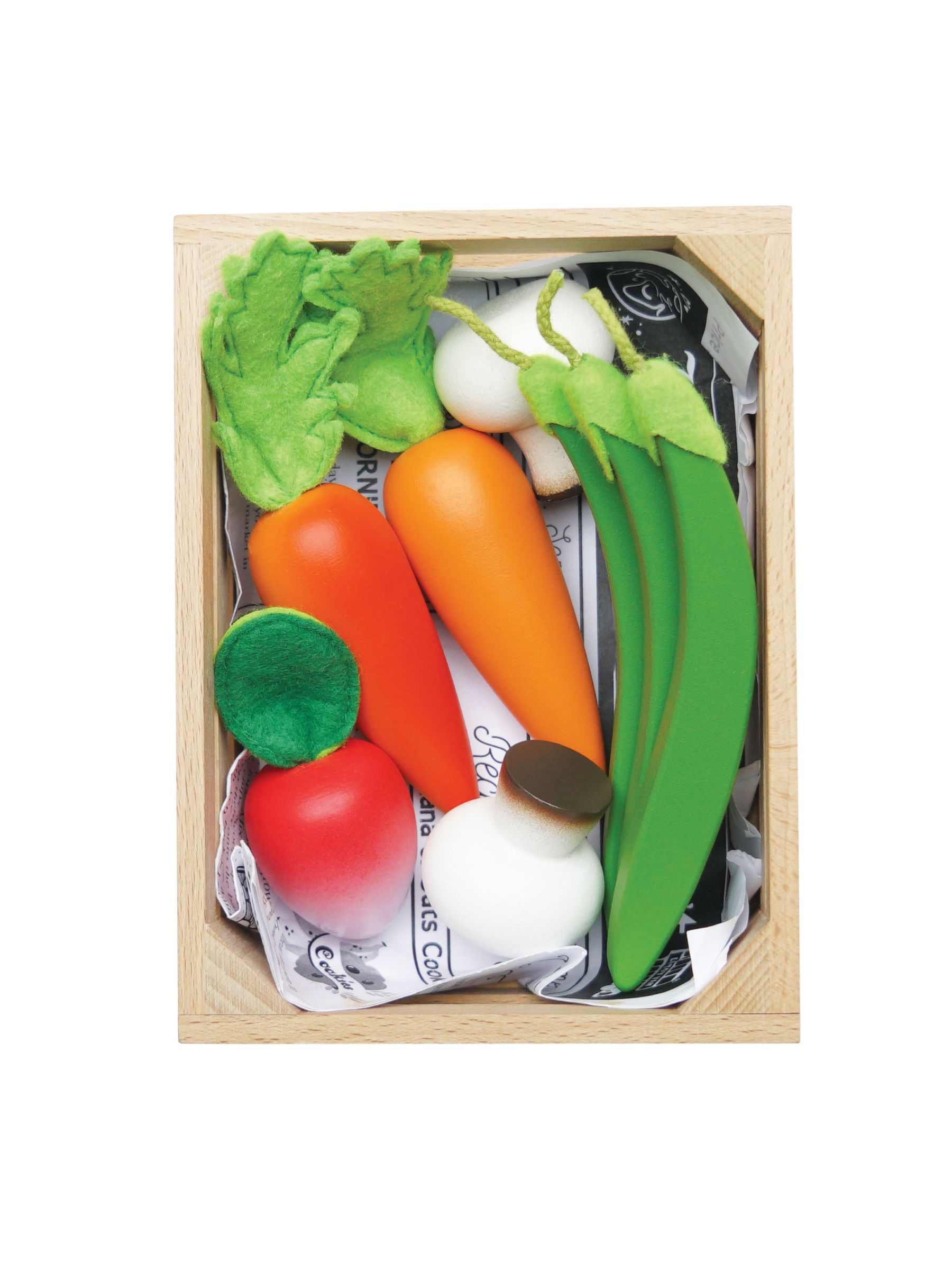 No Colour Harvest Vegetable Wooden Food Crate - Image 3 of 3