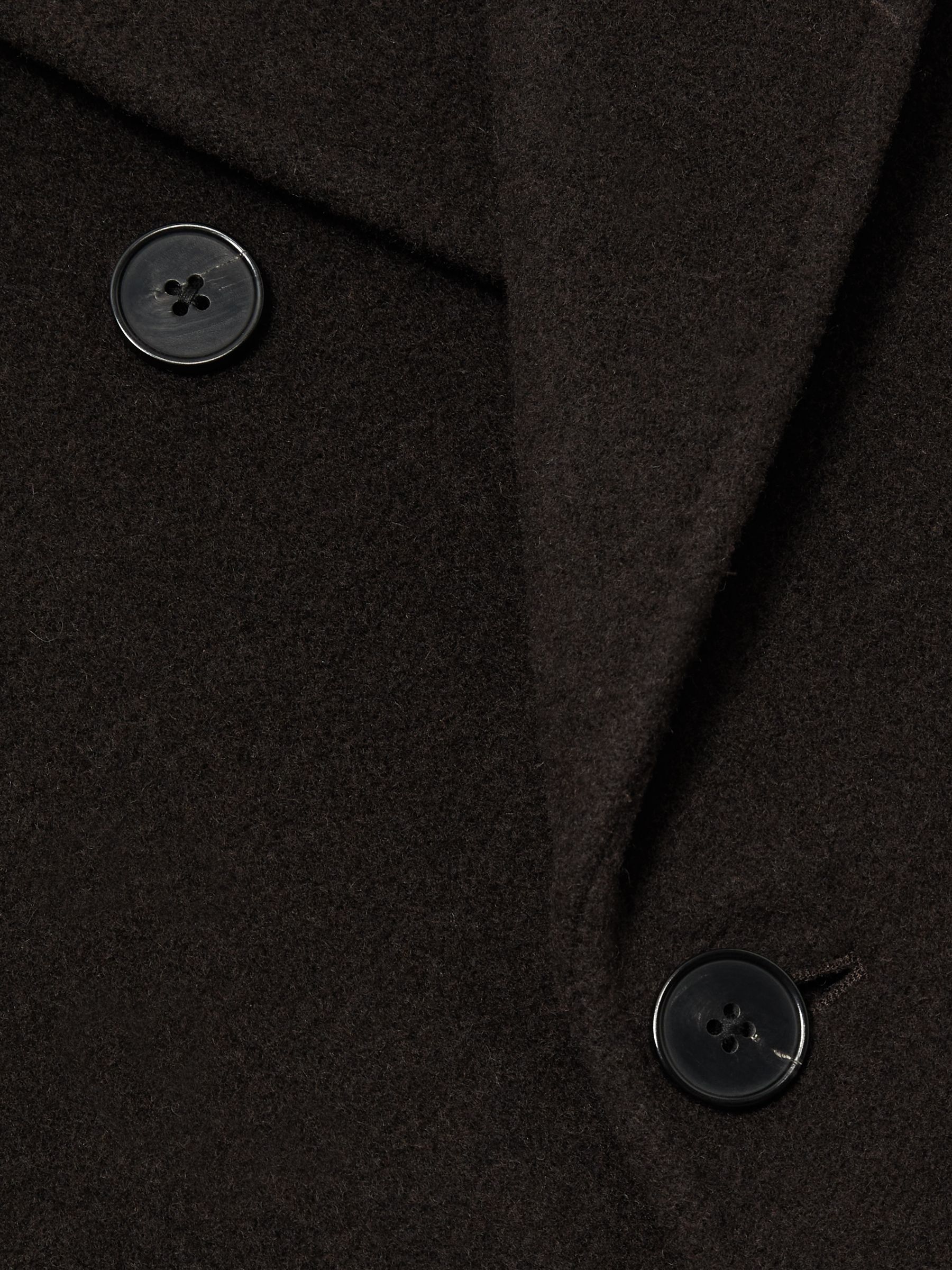 Atelier Wool-Blend Felt Double-Breasted Coat in Brown - Image 8 of 8