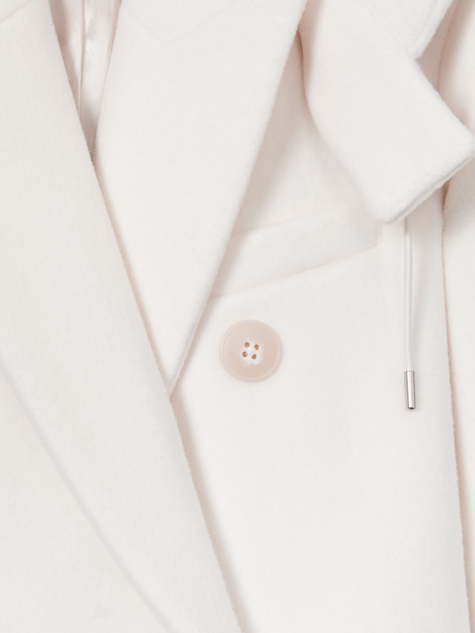 Atelier Wool and Cashmere Longline Coat in Cream - Image 8 of 8