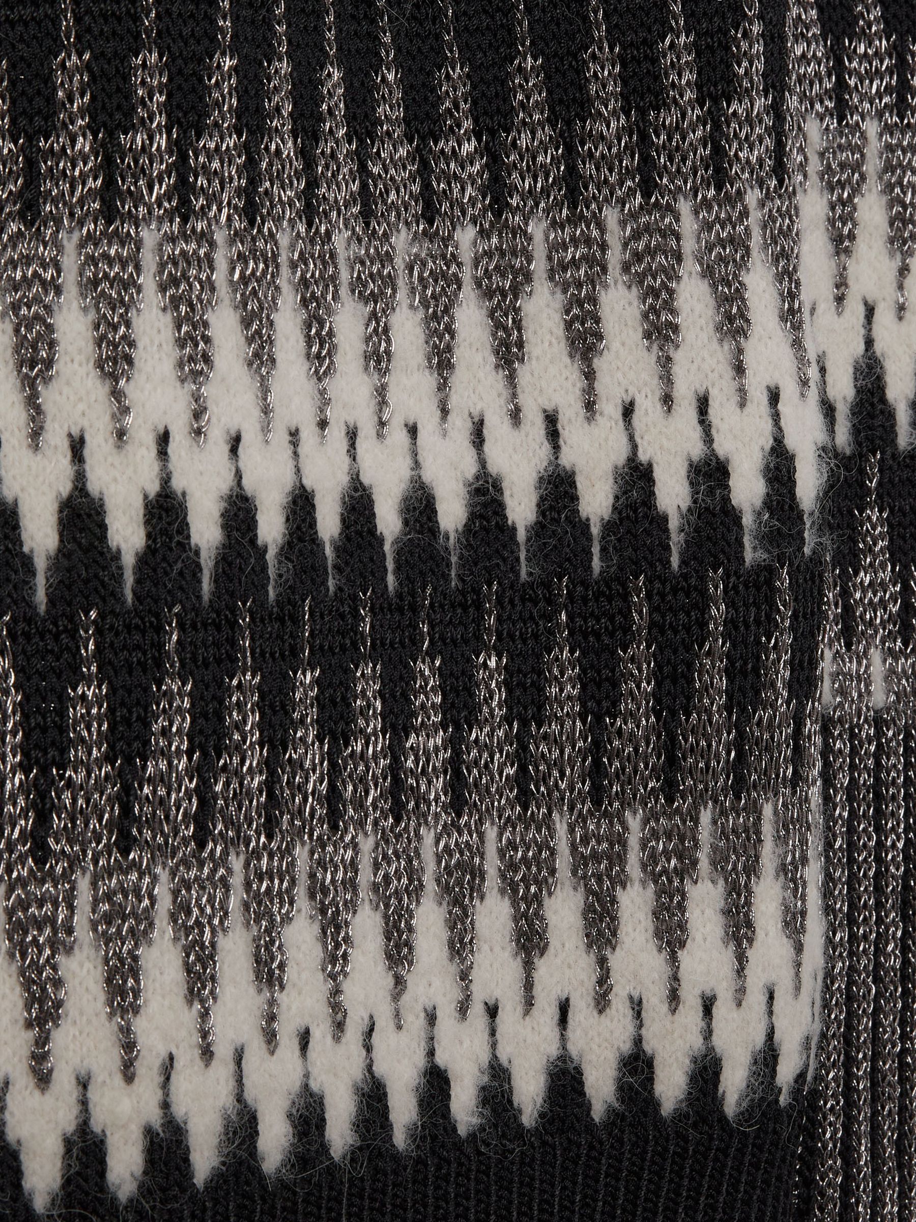 Glitter Fairisle Jumper in Black/White - image 5