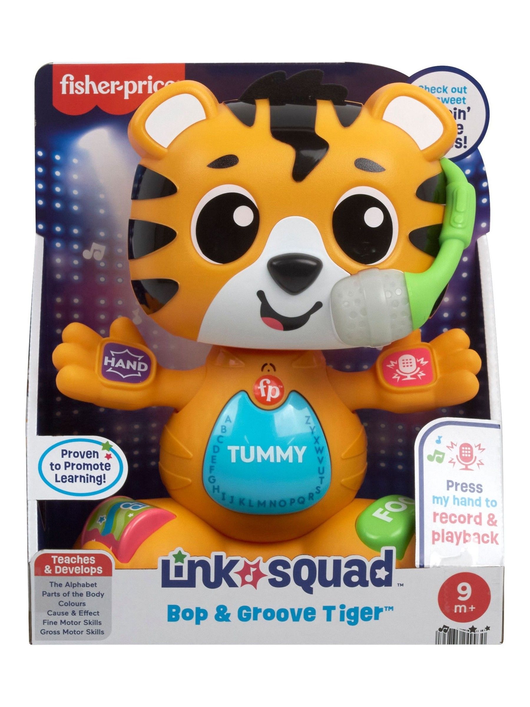 Fisher Price No Colour Link Squad Bop & Learn Tiger - Image 1 of 6