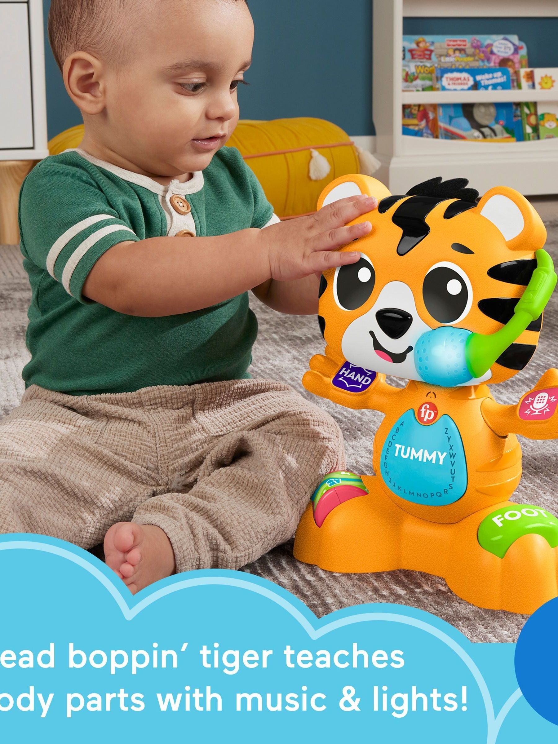 Fisher Price No Colour Link Squad Bop & Learn Tiger - Image 4 of 6