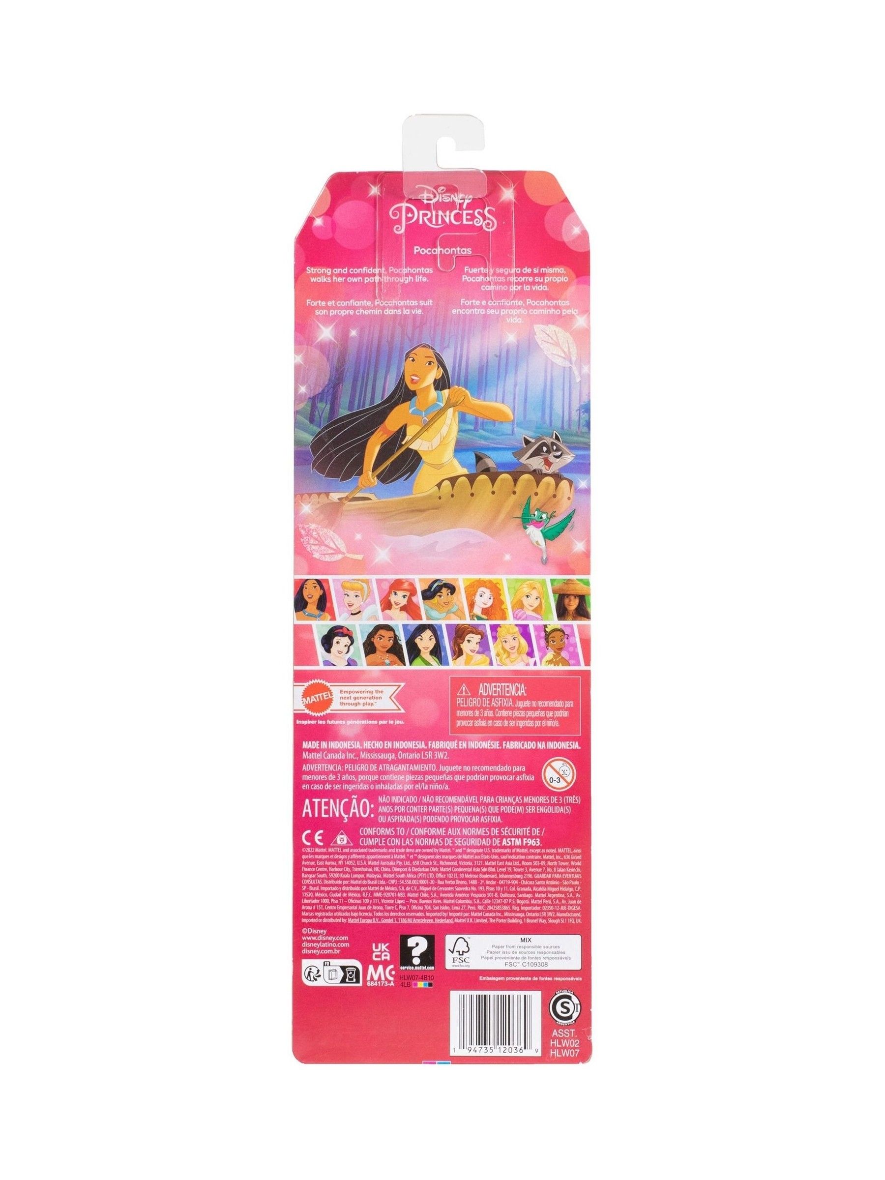 Disney Princess No Colour Core Princess Doll - Pocahontas - Image 4 of 6