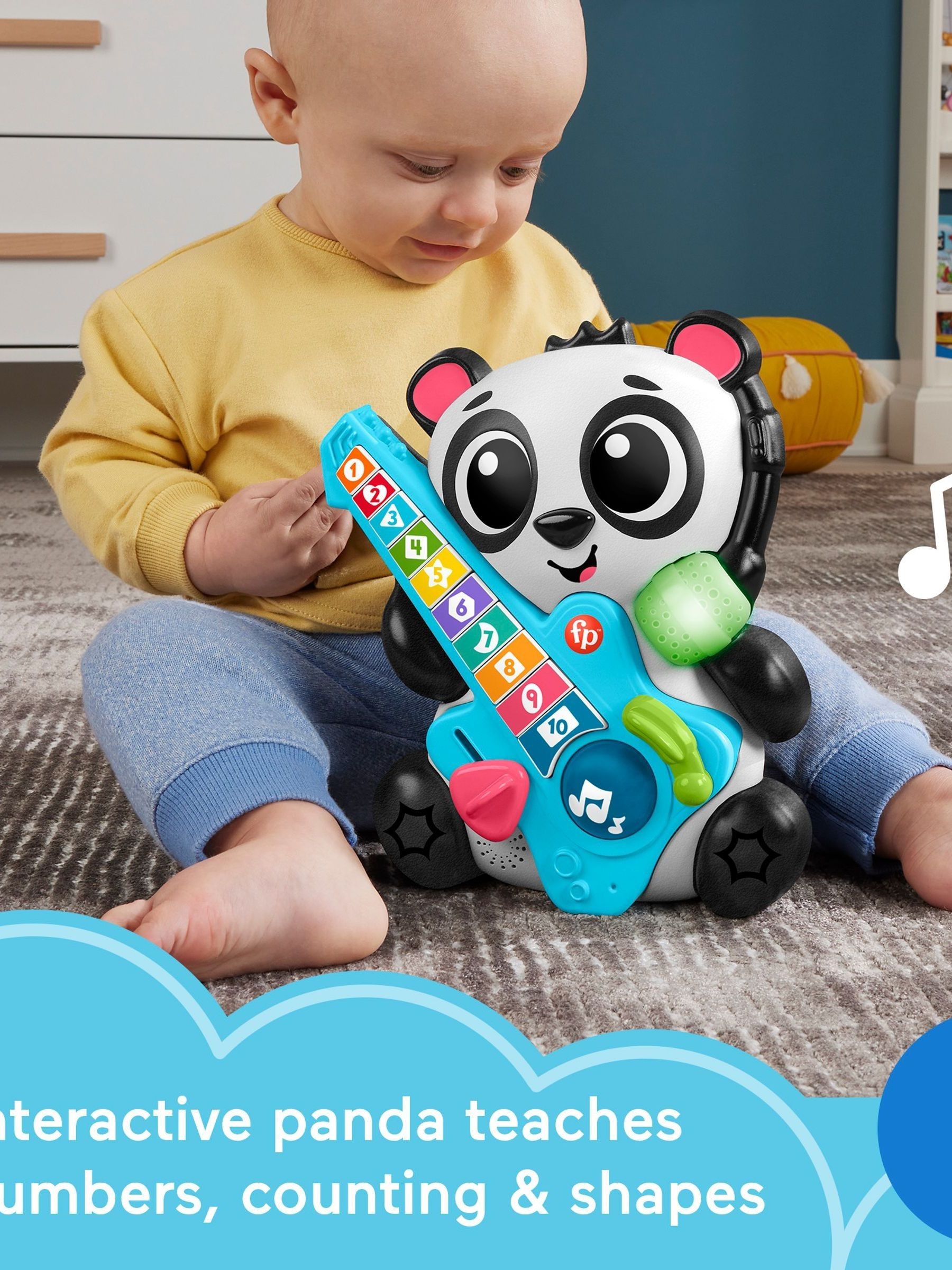 Fisher Price No Colour Link Squad Jam & Count Panda - Image 2 of 6