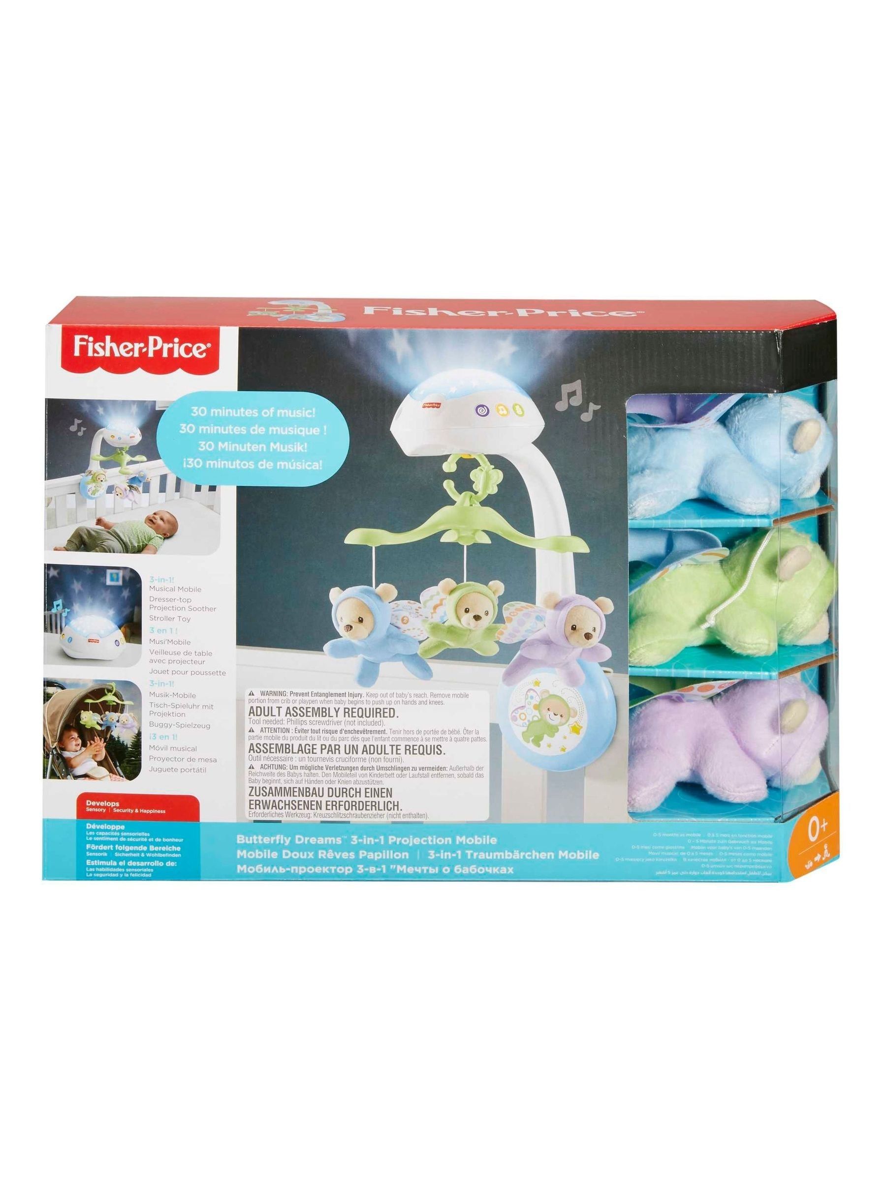 Fisher Price No Colour 3 in 1 Butterfly Dreams Mobile - Image 1 of 6