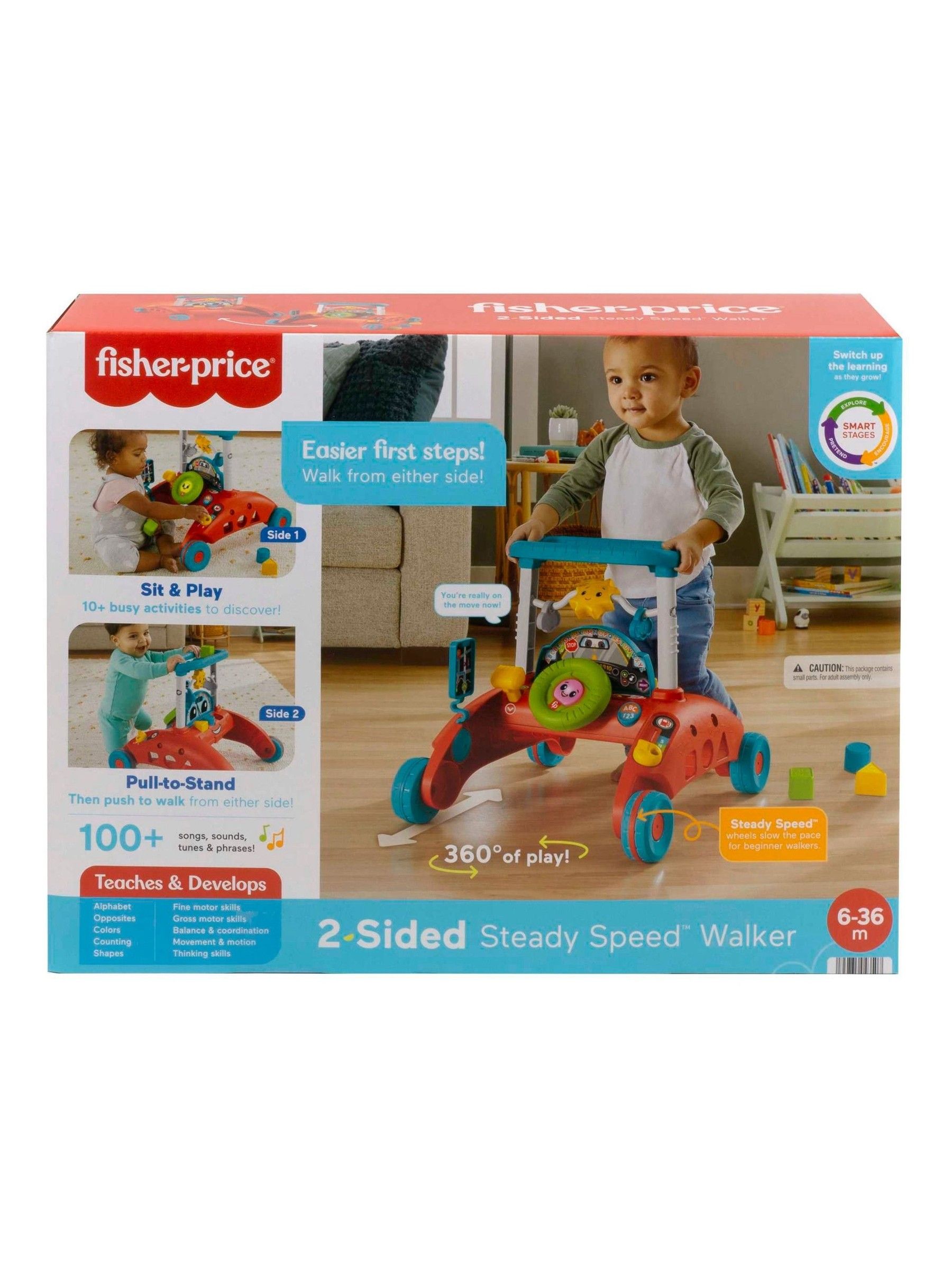 Fisher Price No Colour 2 Sides Steady Speed Walker - Image 1 of 6