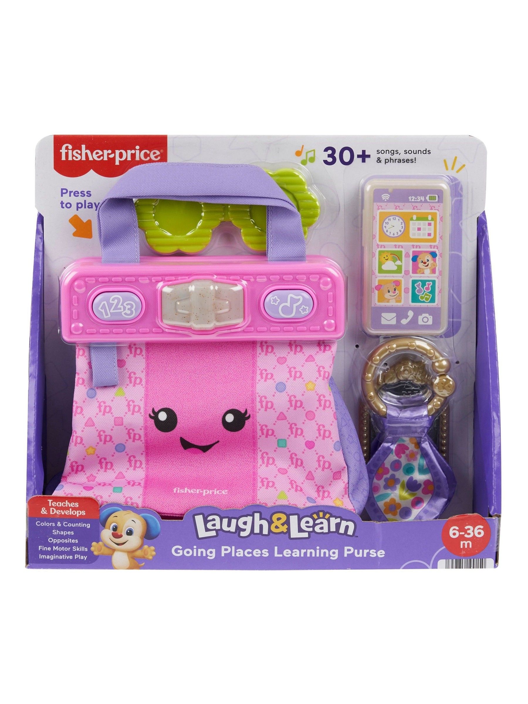Fisher Price No Colour  Laugh & Learn Going Places Learning Purse - Image 1 of 6