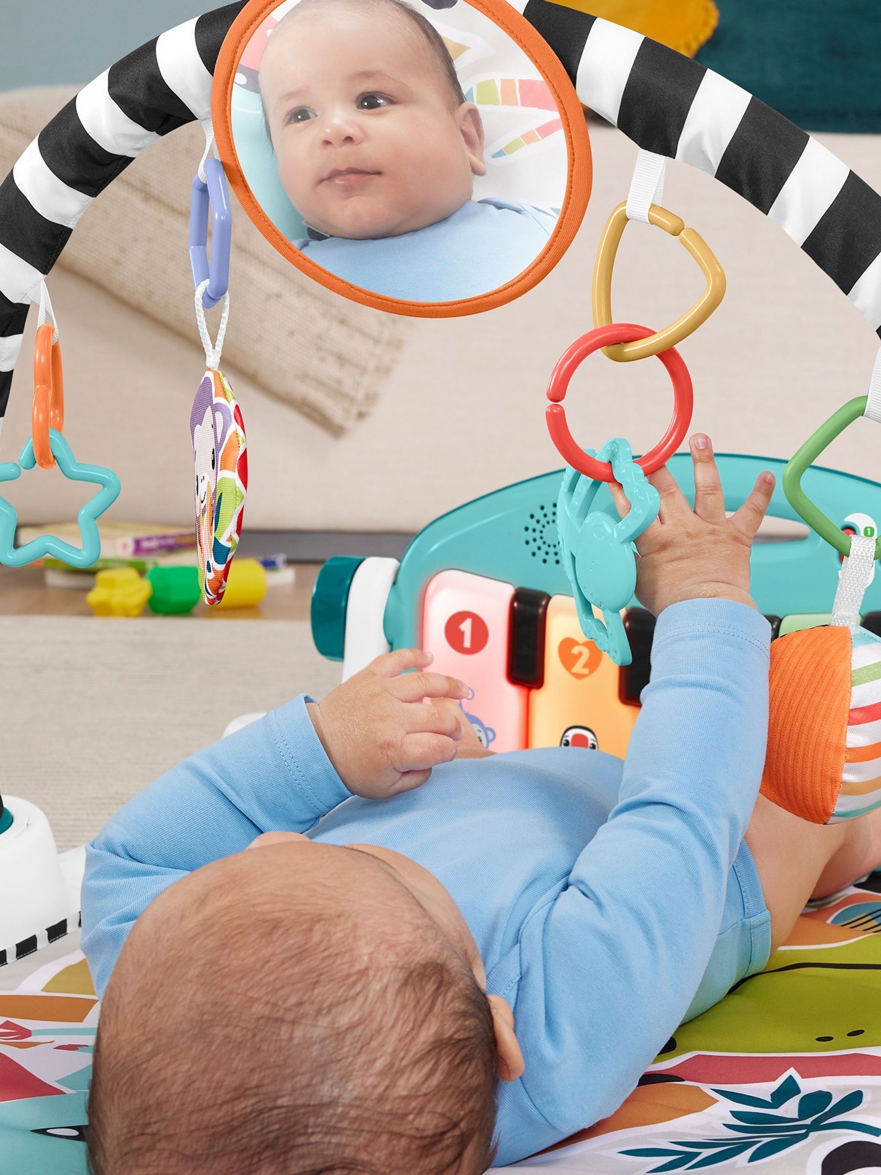 Fisher Price Glow And Grow Kick And Play Gym - Image 4 of 6