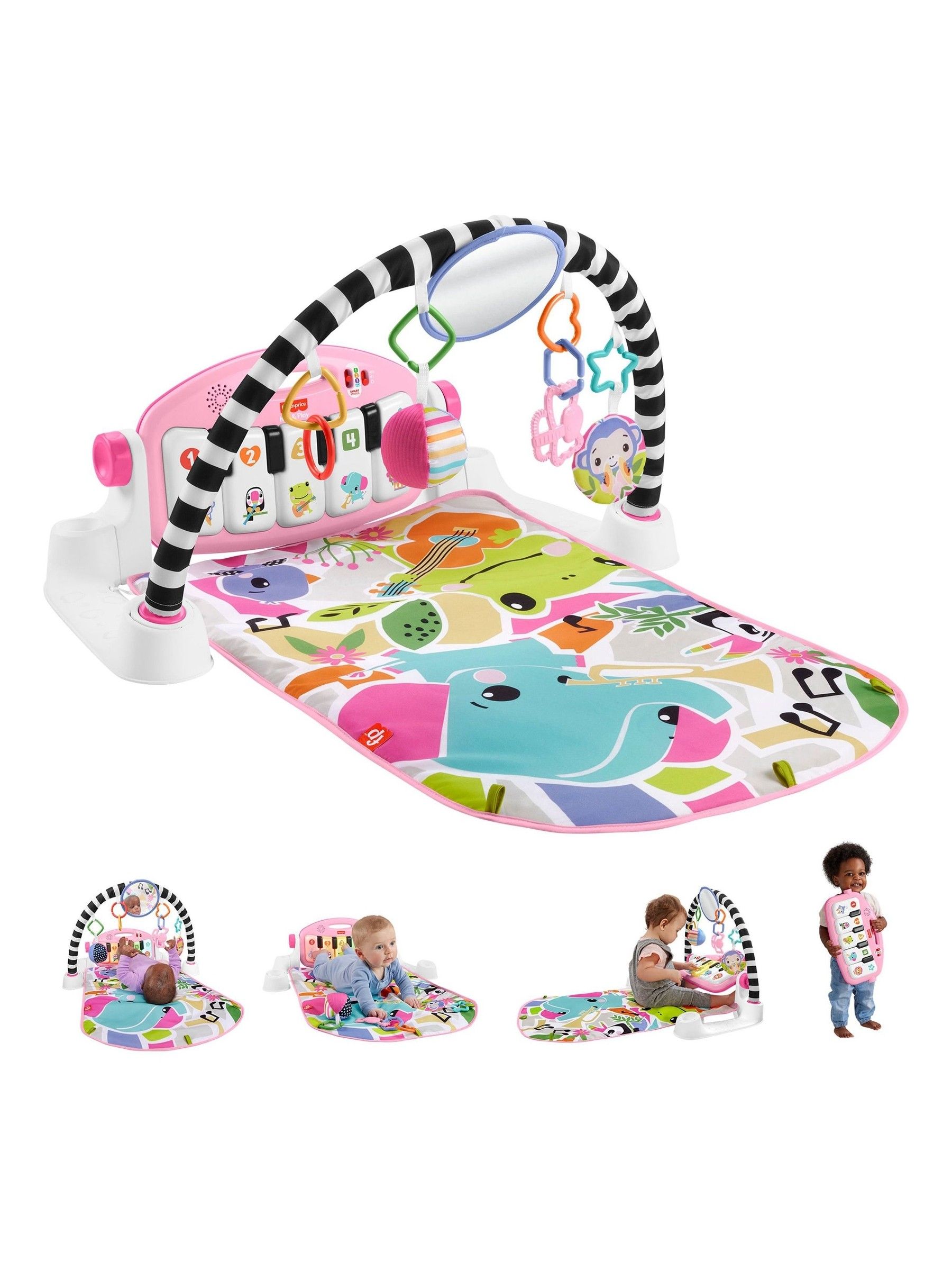 Fisher Price Glow And Grow Kick And Play Piano Gym - Image 4 of 6
