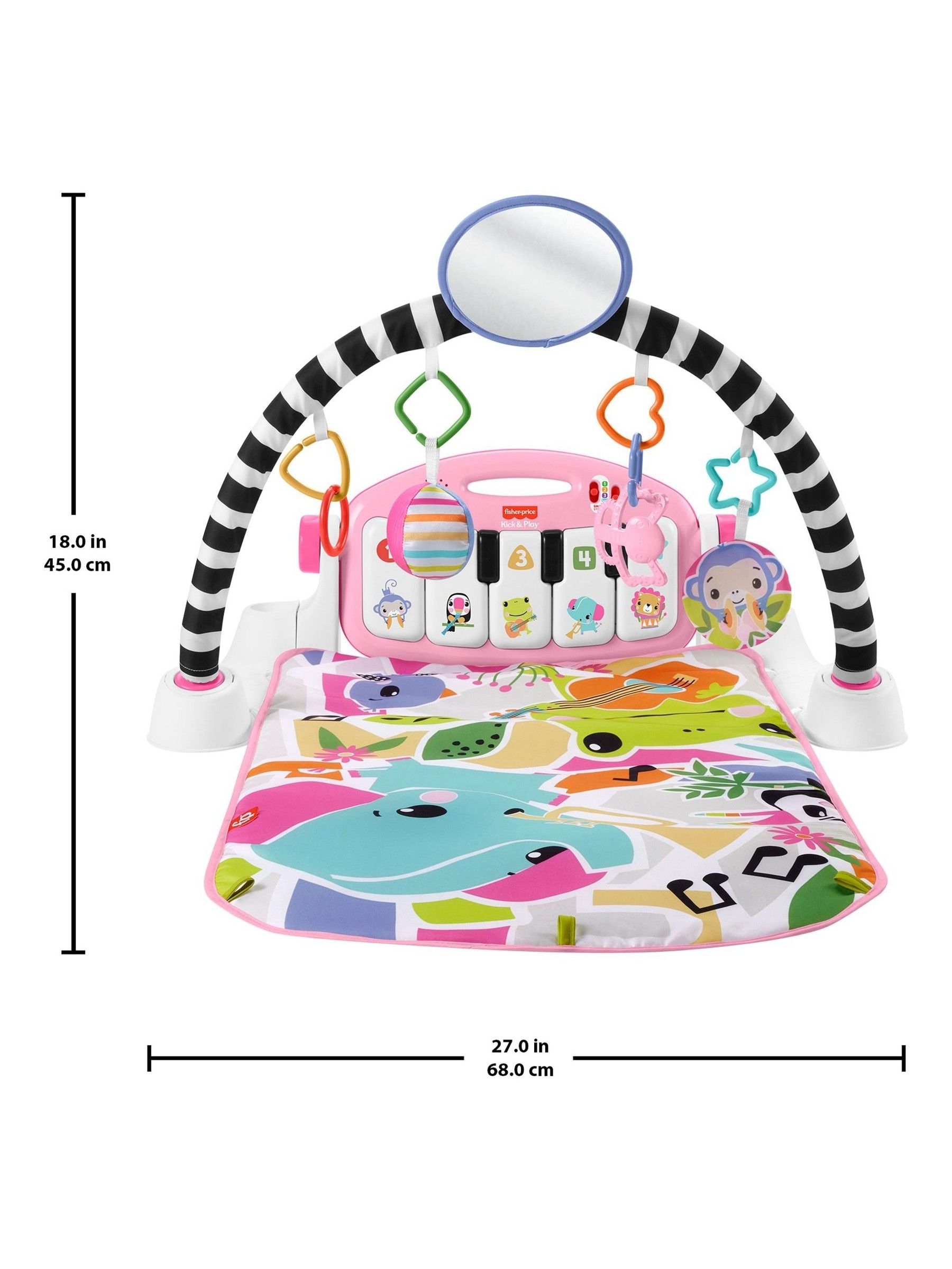 Fisher Price Glow And Grow Kick And Play Piano Gym - Image 5 of 6