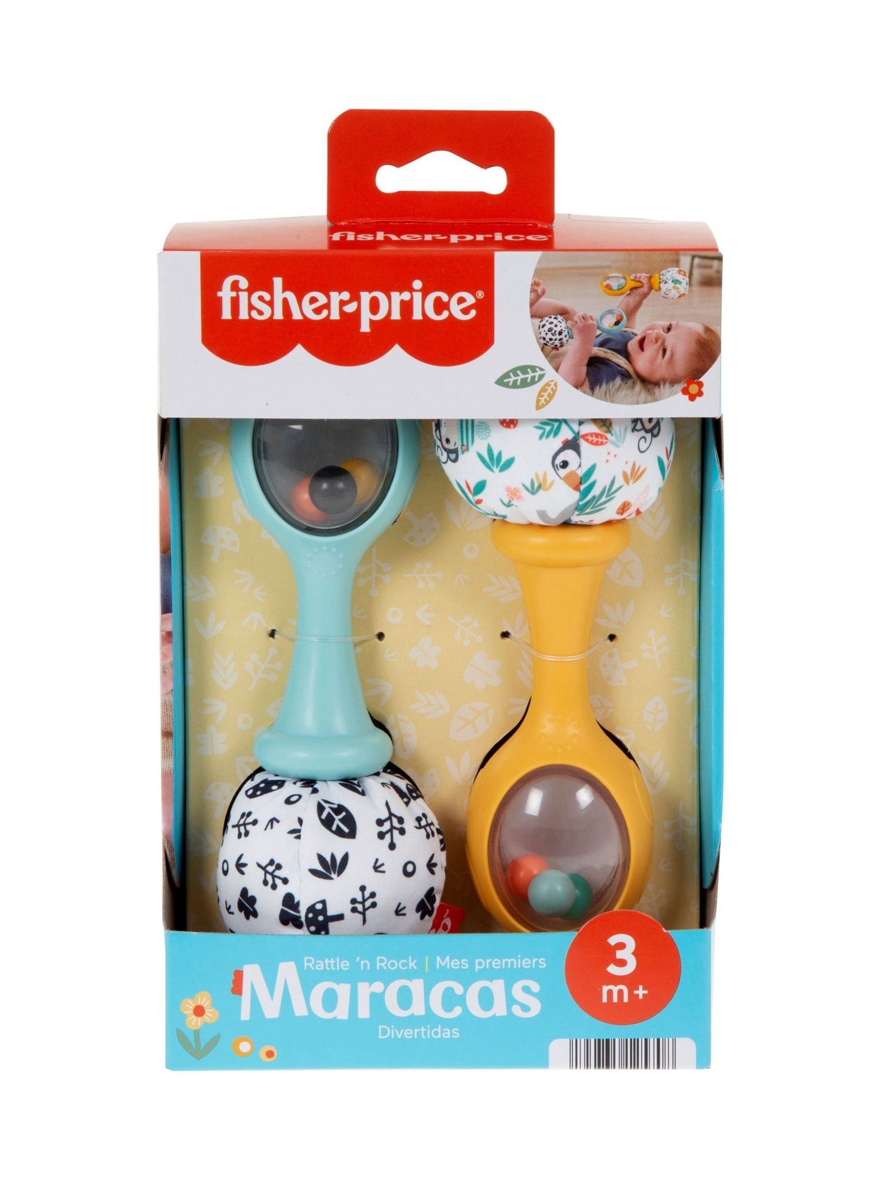 Fisher Price No Colour Rattle n’ Rock Maracas - Image 1 of 6