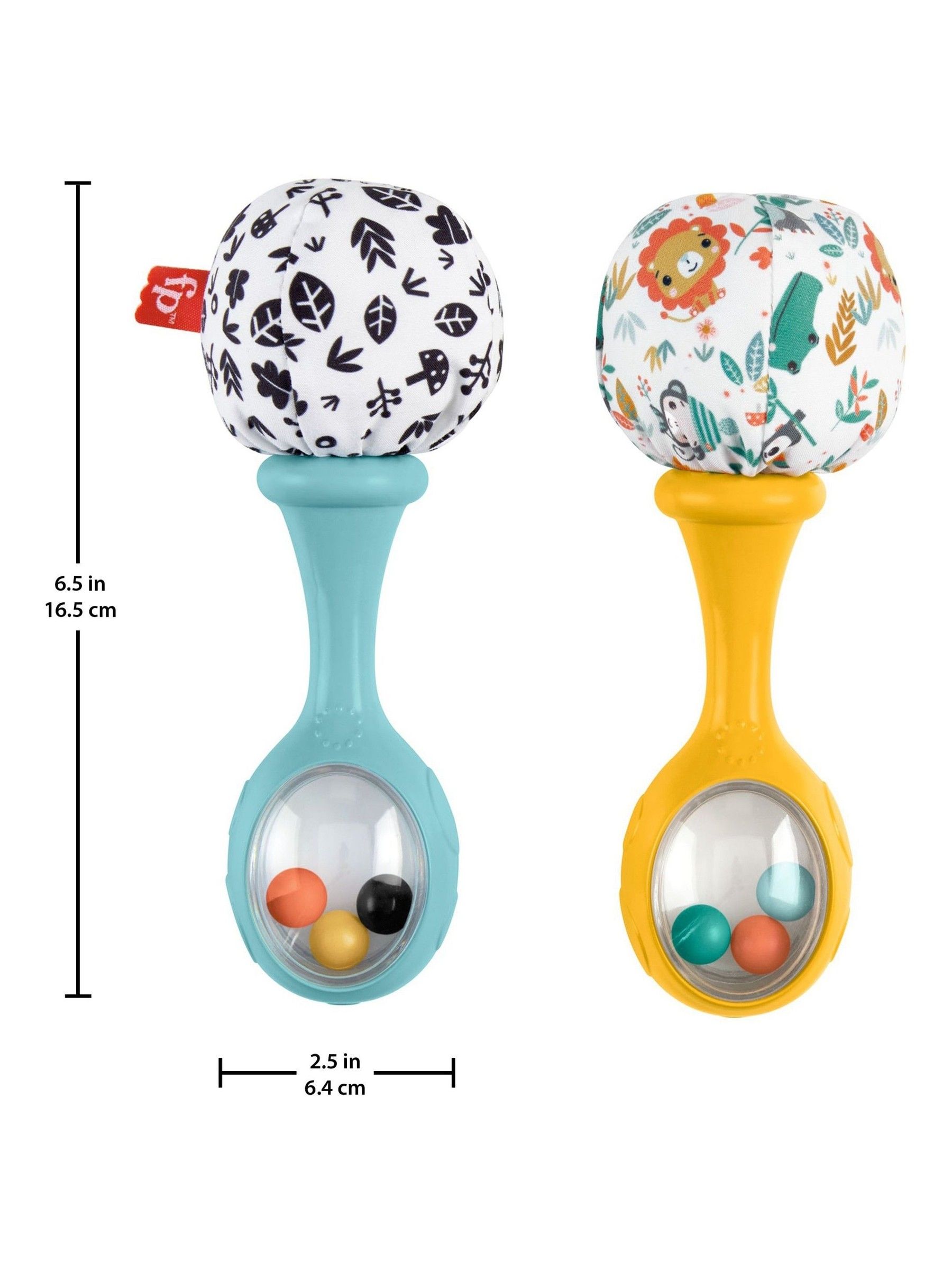 Fisher Price No Colour Rattle n’ Rock Maracas - Image 6 of 6