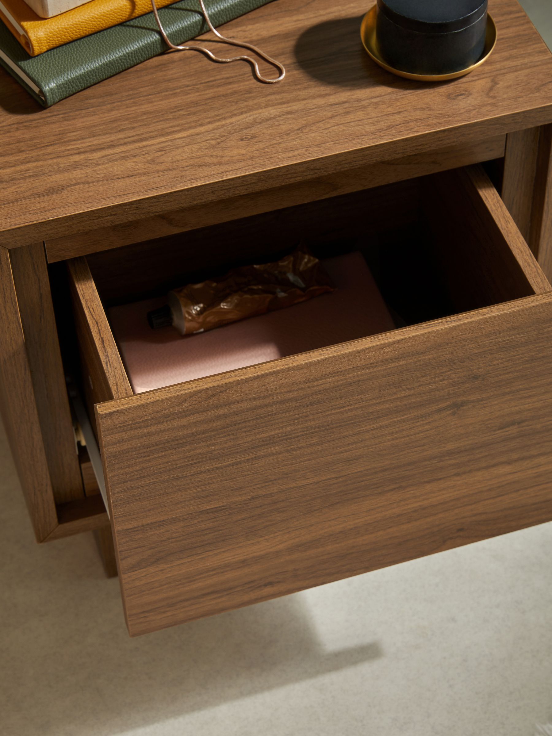 Kaci Bedside in Dark Brown - Image 2 of 5