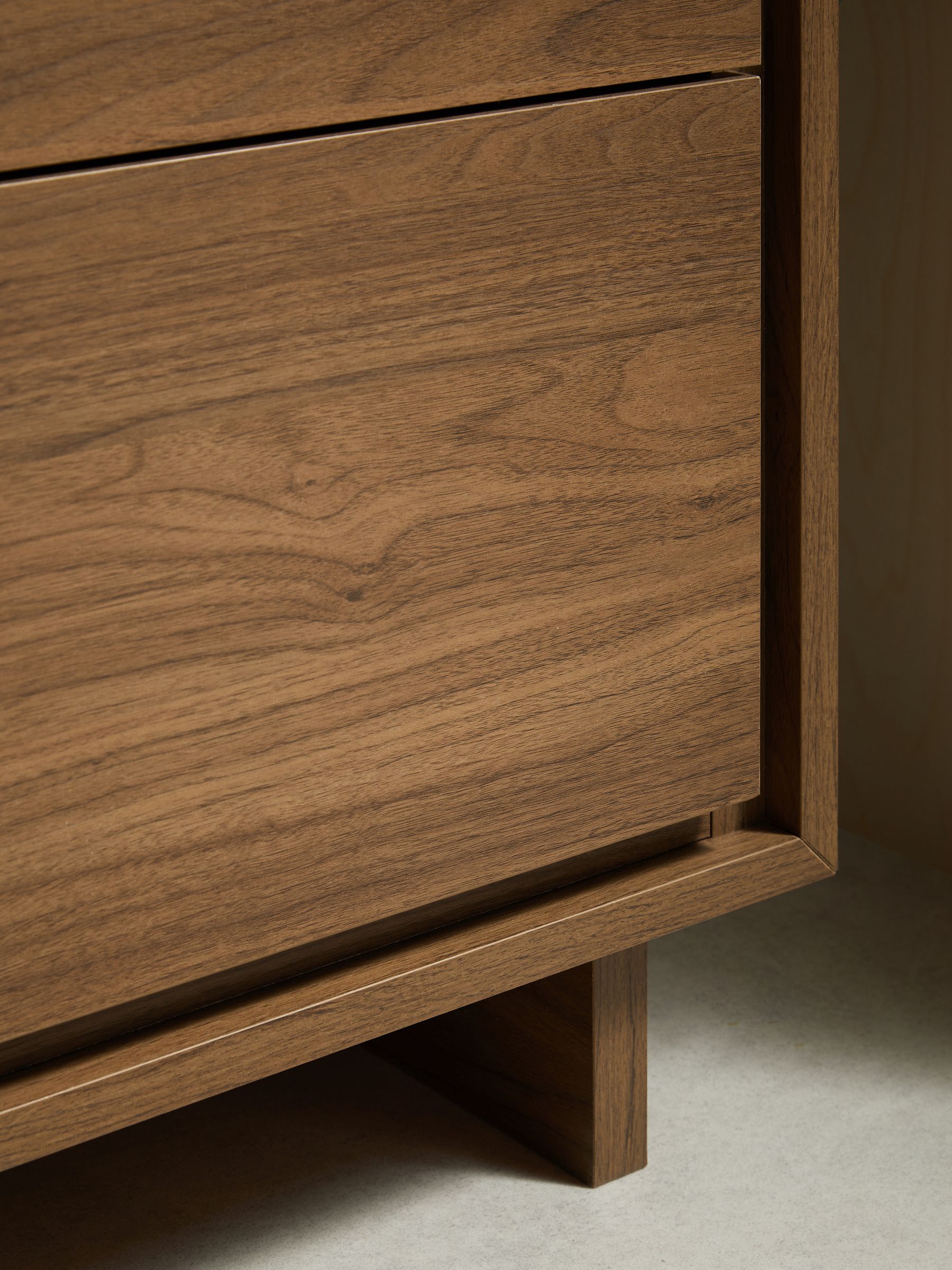 Kaci Wide Chest of Drawers in Dark Walnut Effect - Image 3 of 5