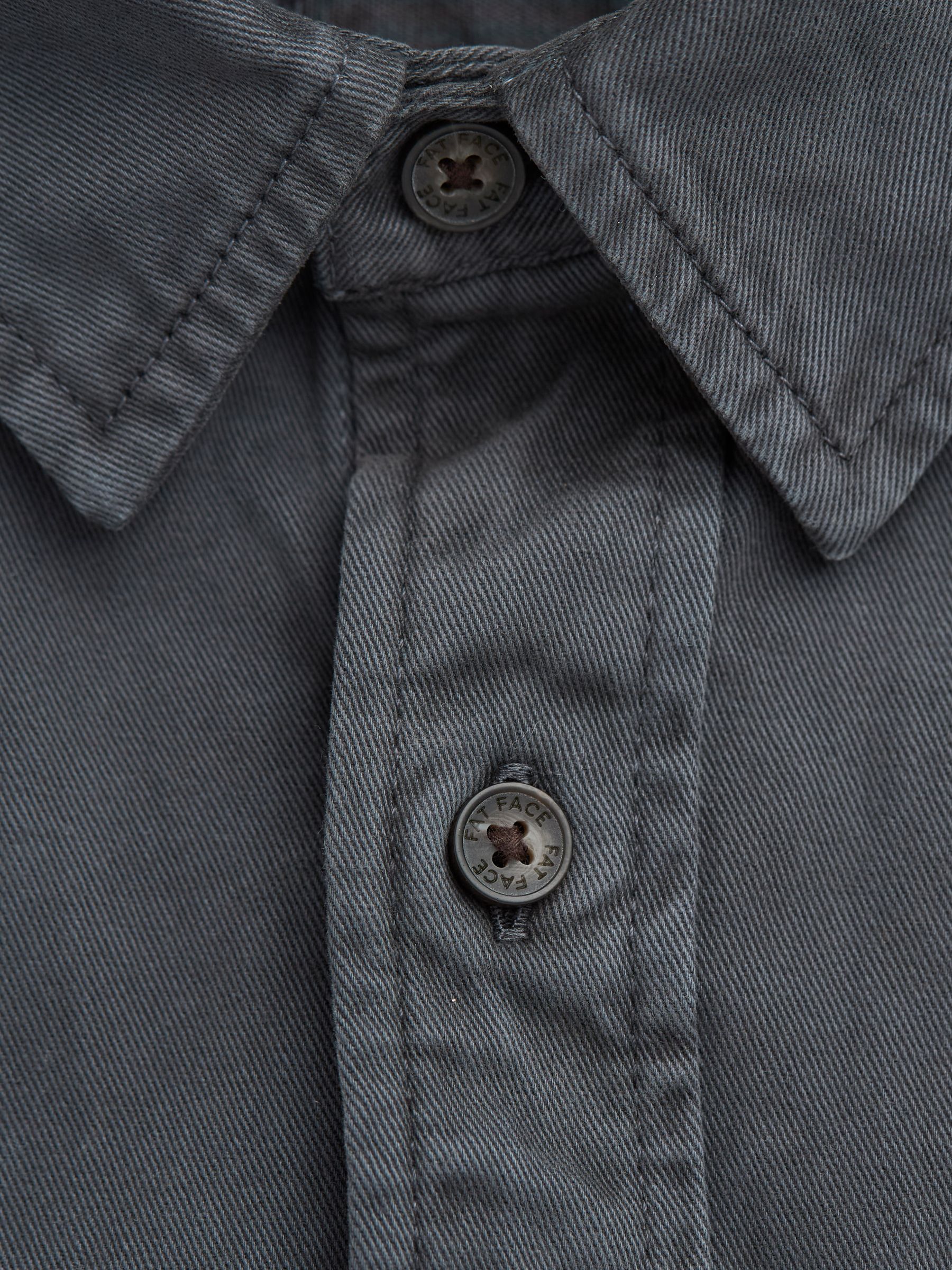 Filey Washed Black Long Sleeve Plain Shirt - Image 9 of 9