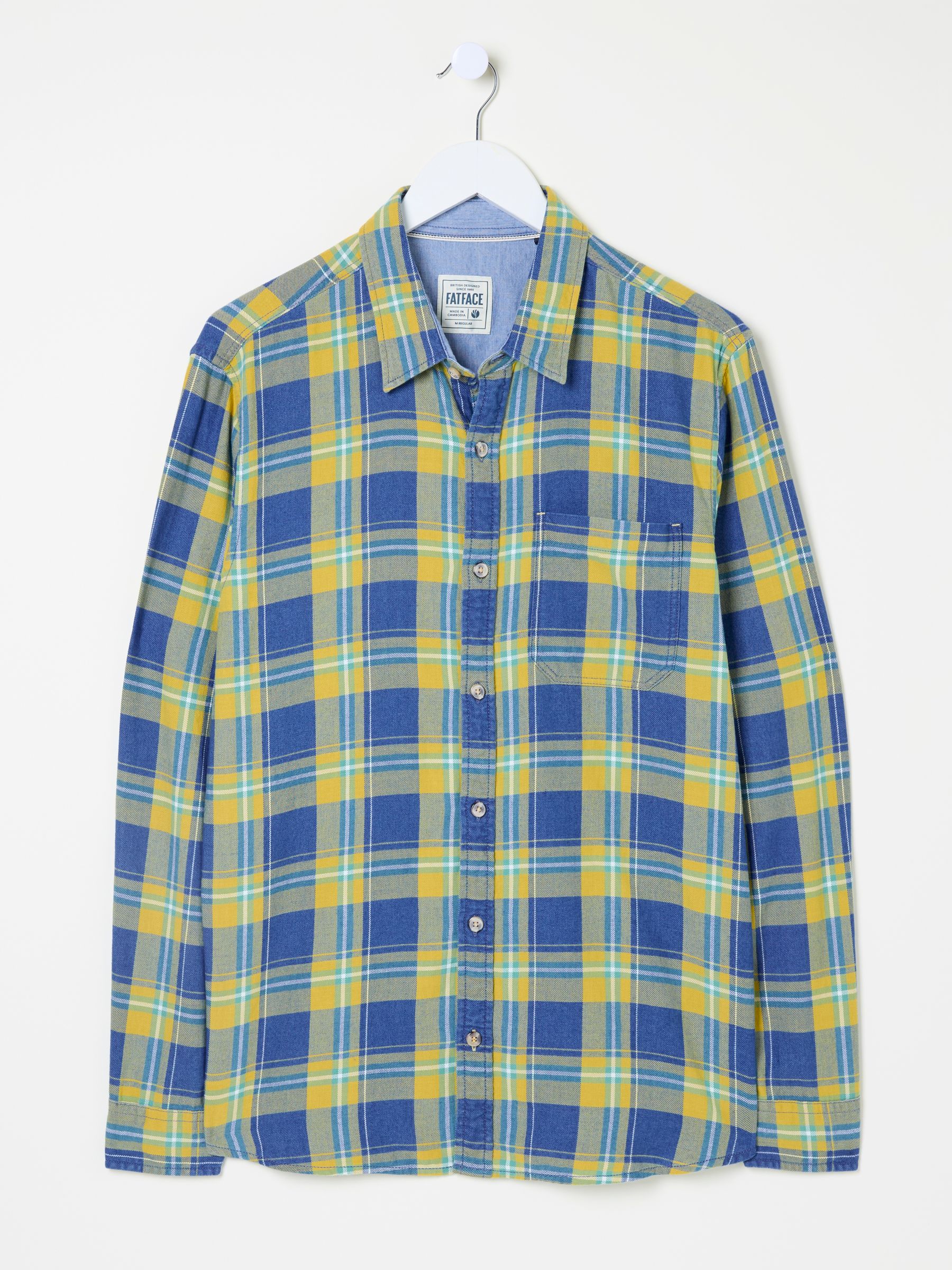 Yellow Long Sleeve Mead Check Shirt - Image 5 of 5