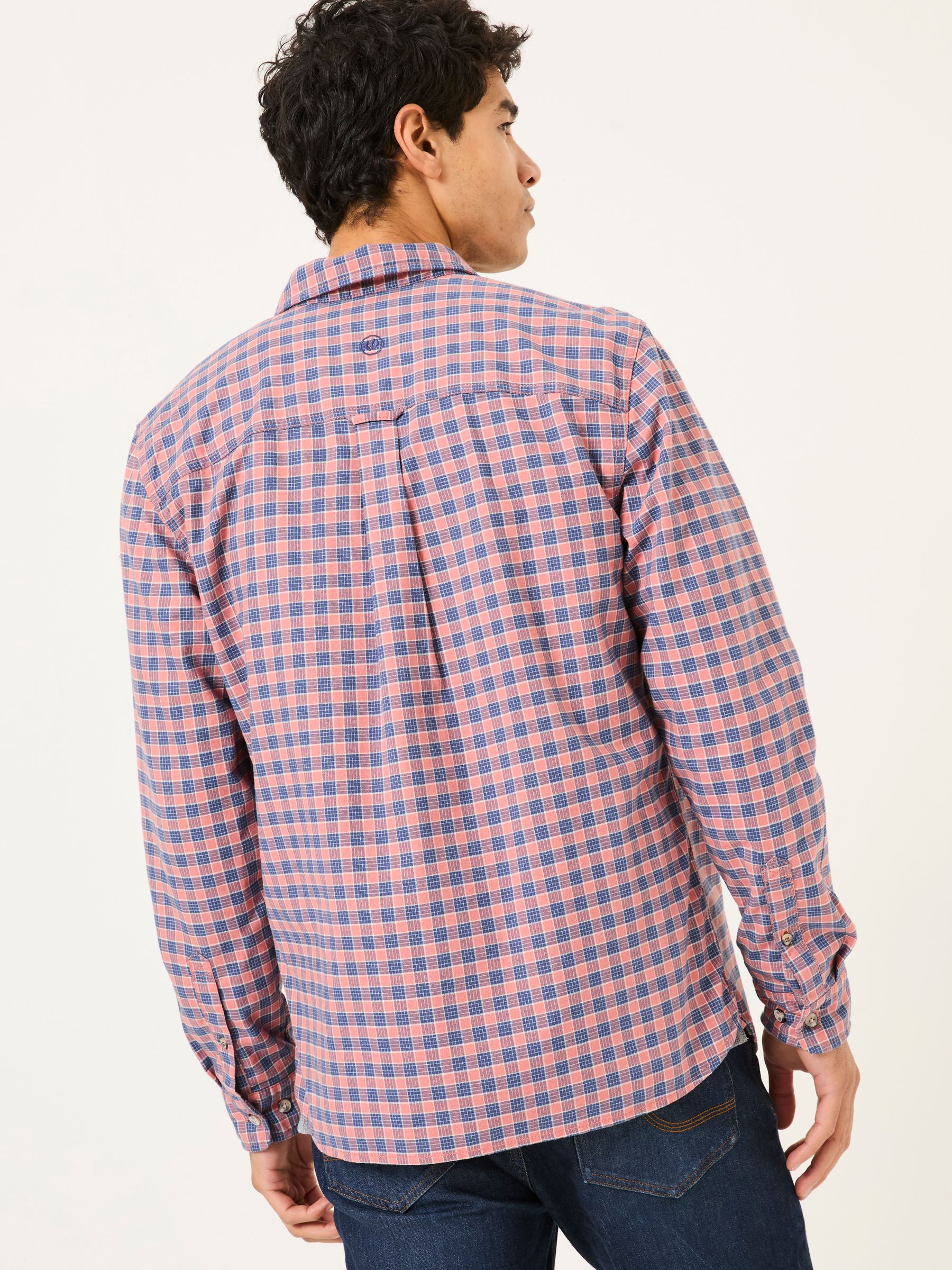 Sandy Dusky Pink Long Sleeve Check Shirt - Image 2 of 9