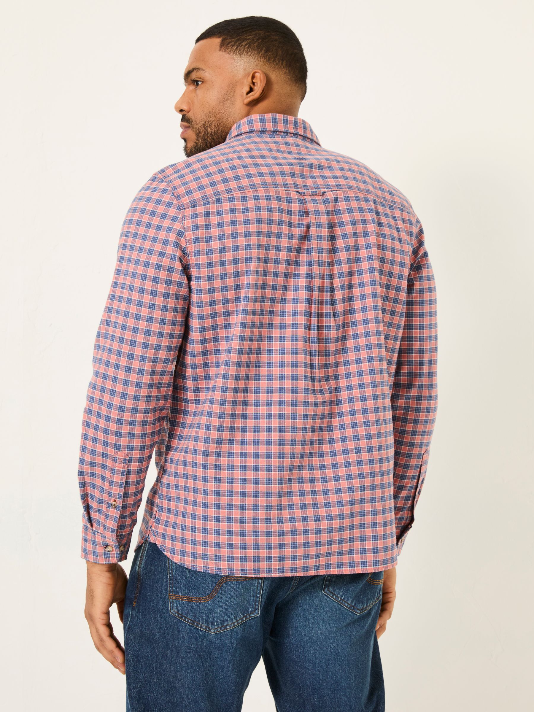 Sandy Dusky Pink Long Sleeve Check Shirt - Image 7 of 9