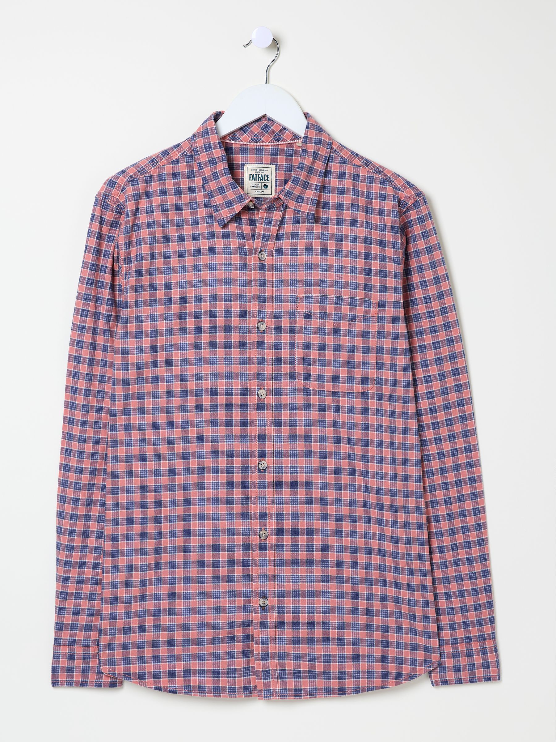 Sandy Dusky Pink Long Sleeve Check Shirt - Image 9 of 9