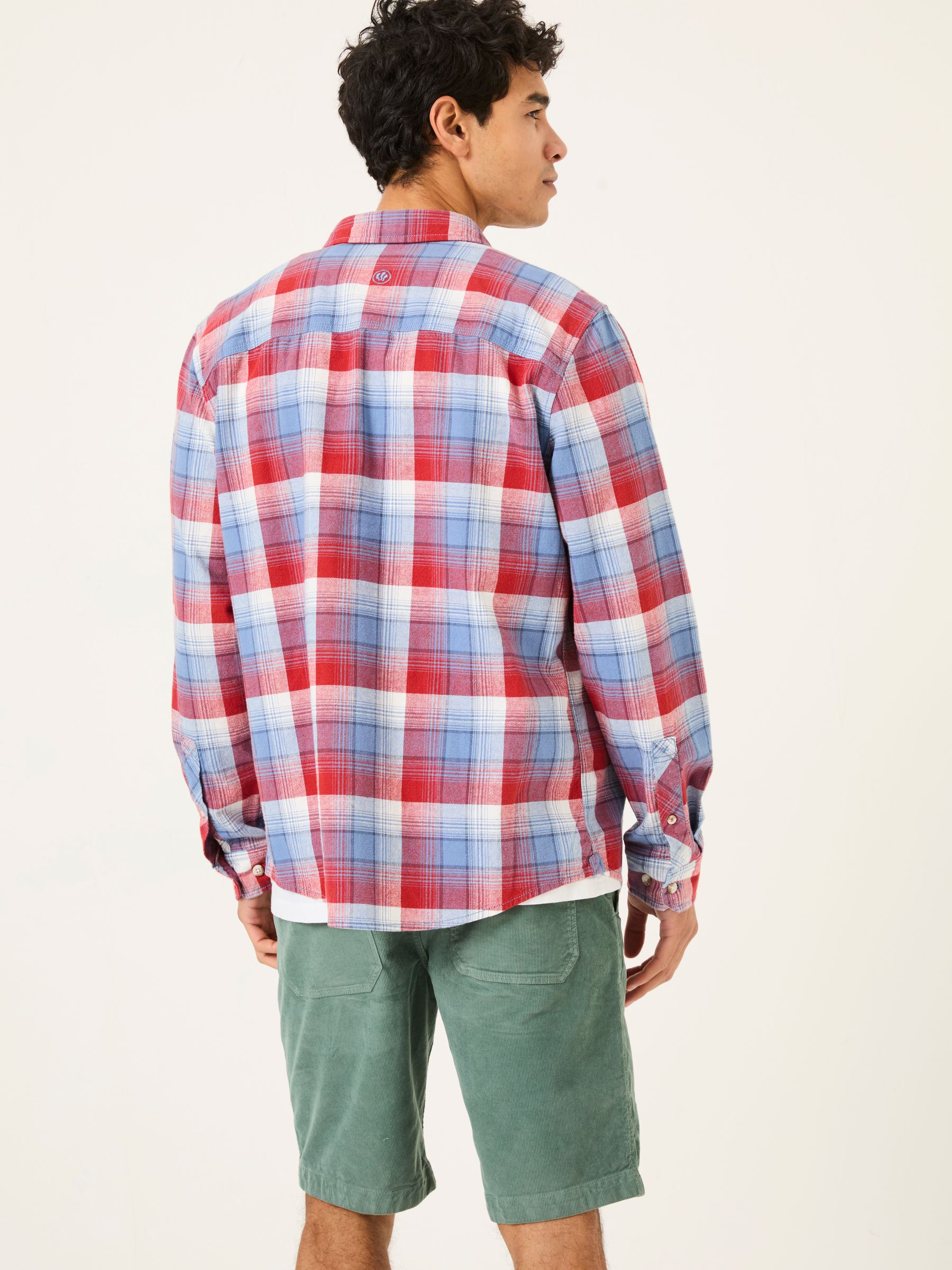 Upney Red Long Sleeve Check Shirt - Image 2 of 8