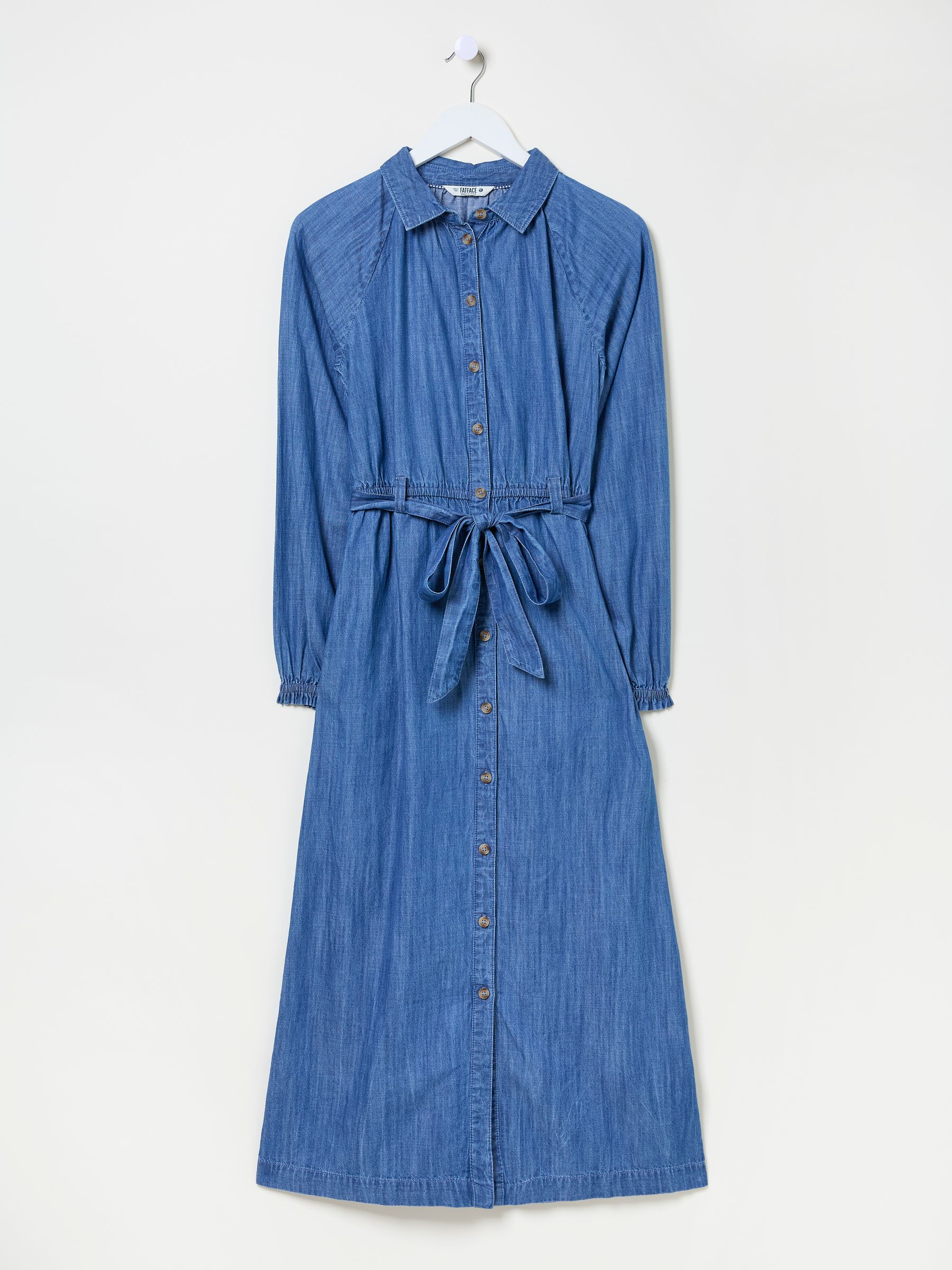 Blue Denim Abi Denim 100% Cotton Midi Dress - Image 9 of 9