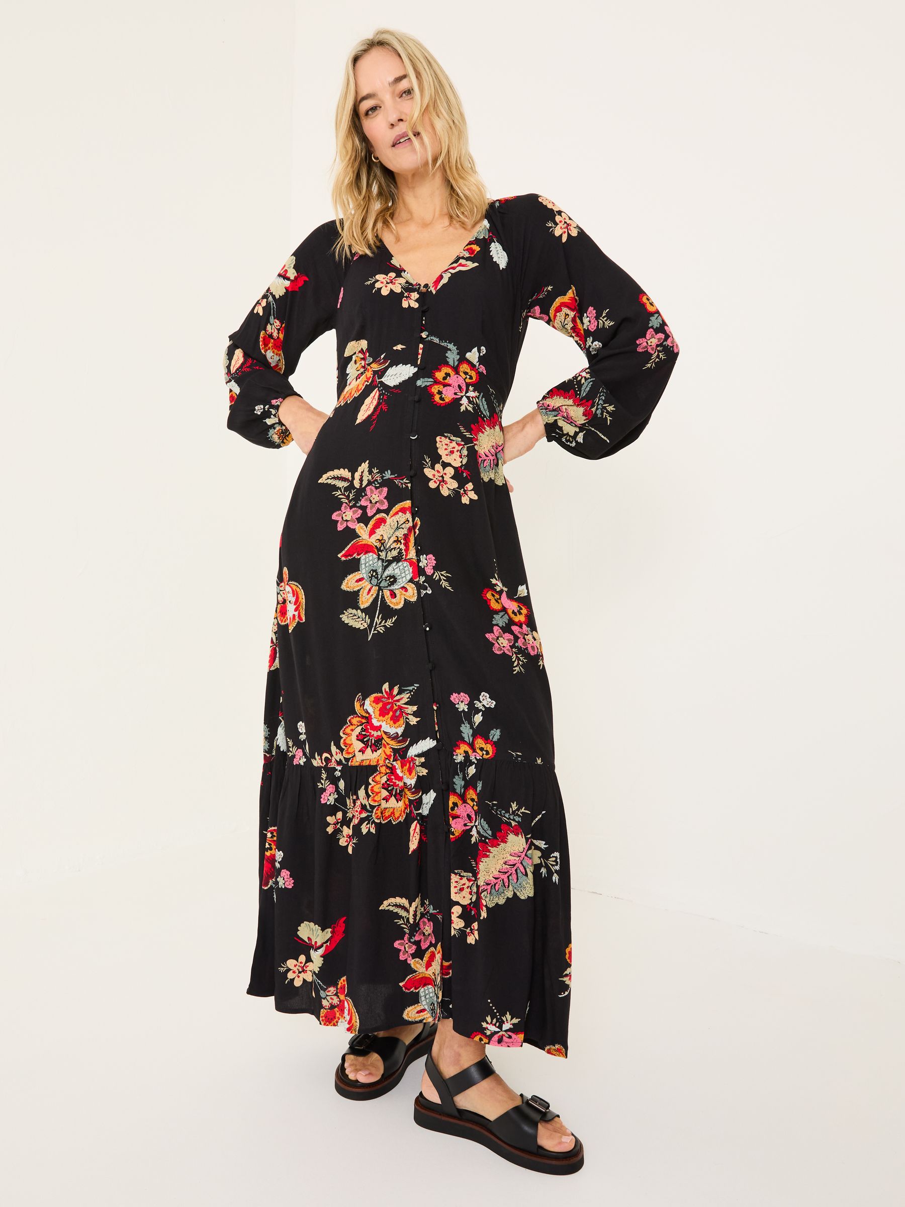 Black Emma Midi Dress - Image 2 of 10