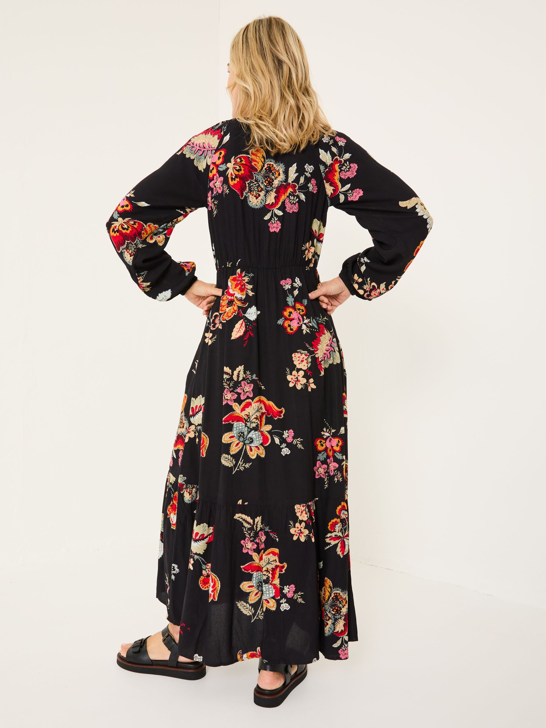 Black Emma Midi Dress - Image 3 of 10