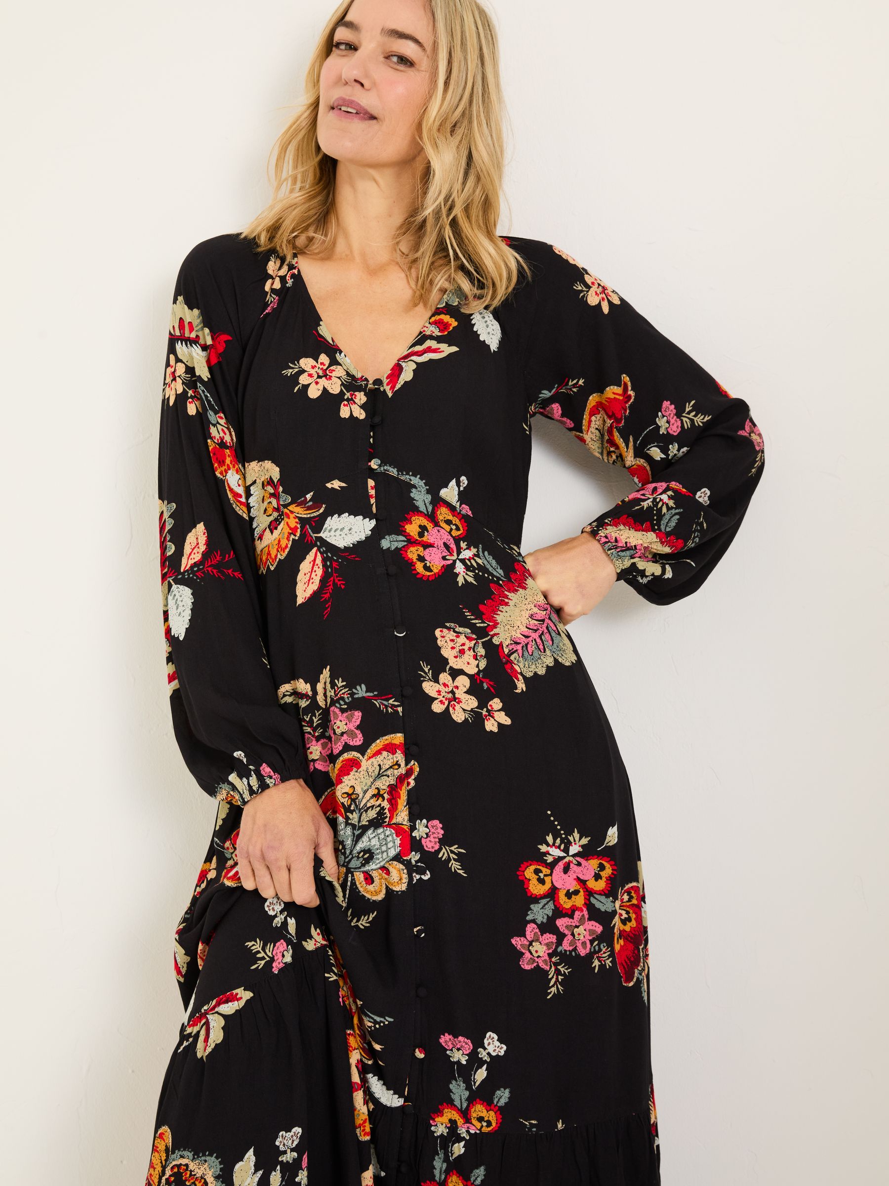 Black Emma Midi Dress - Image 5 of 10