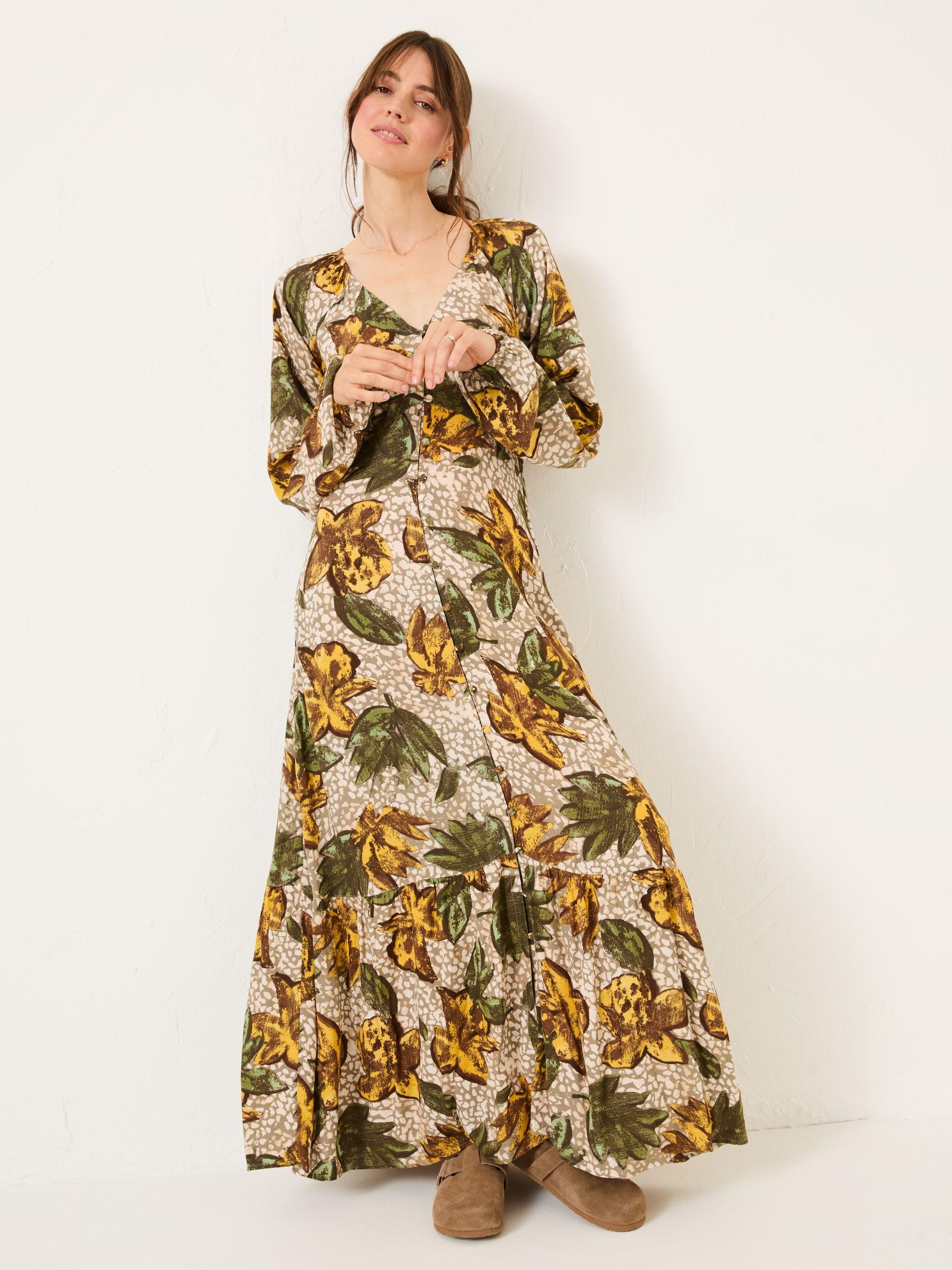 Natural Emma Midi Dress - Image 1 of 8