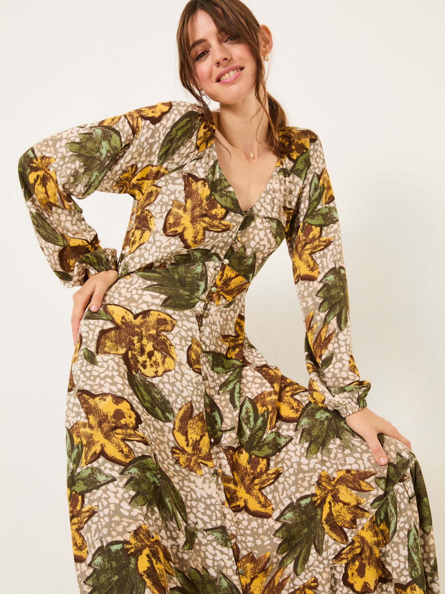 Natural Emma Midi Dress - Image 4 of 8