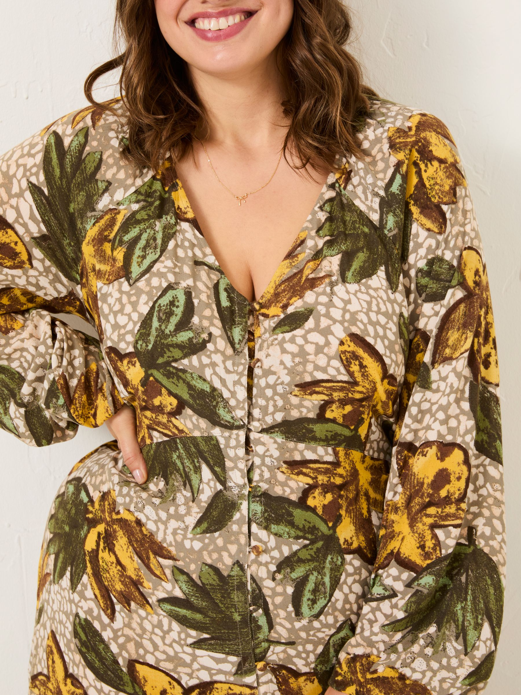 Natural Emma Midi Dress - Image 6 of 8