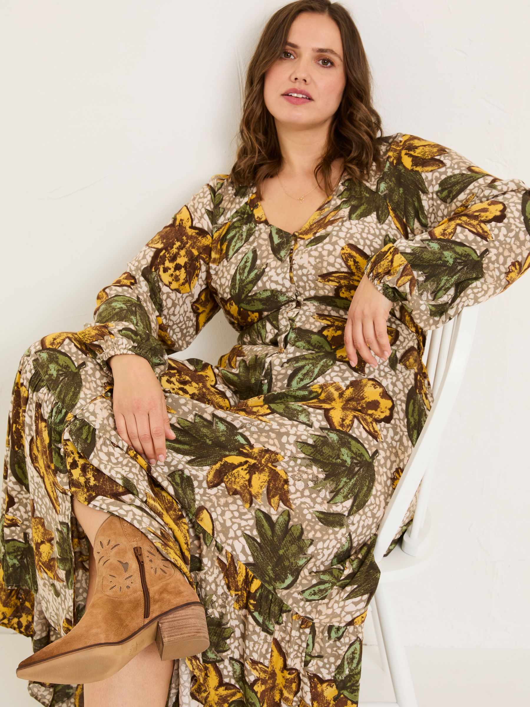 Natural Emma Midi Dress - Image 7 of 8