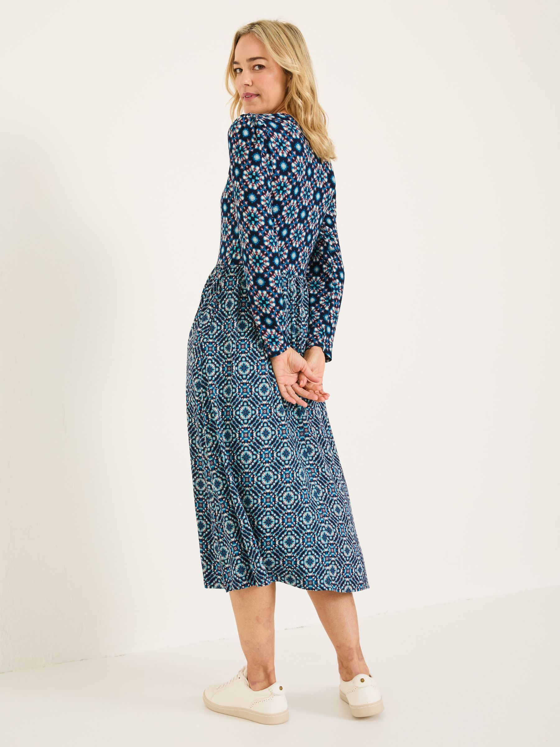 Indigo Blue Fia Jersey Midi Dress - Image 2 of 9