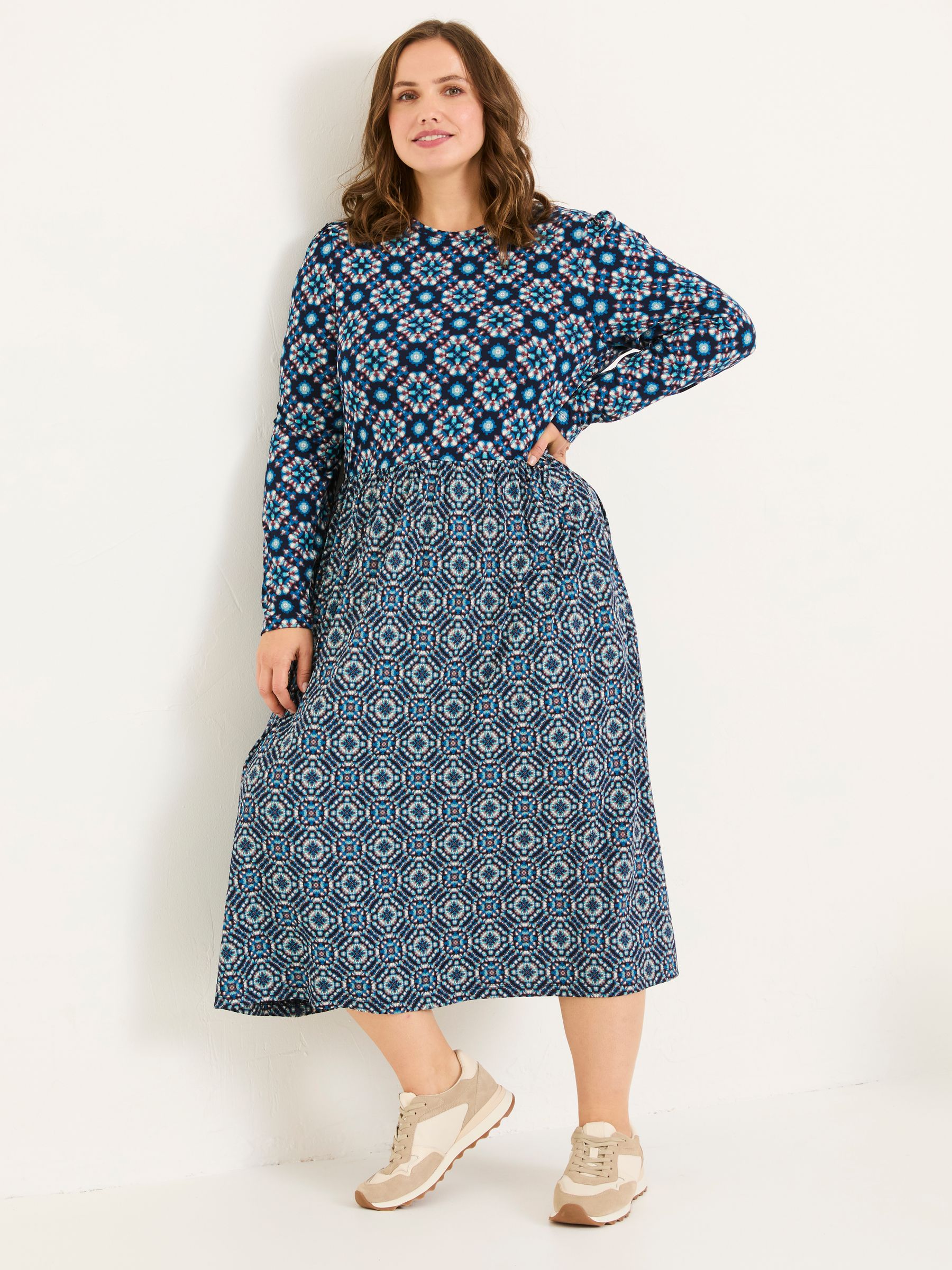 Indigo Blue Fia Jersey Midi Dress - Image 5 of 9